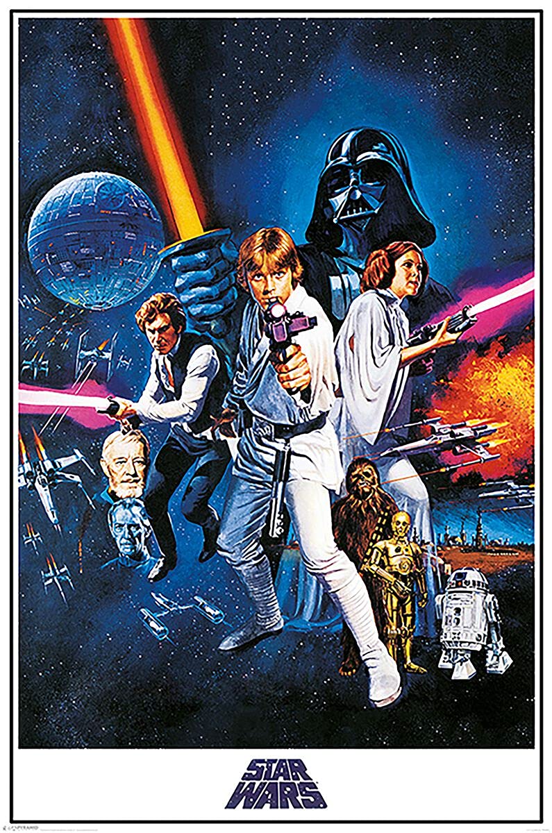 Star Wars A New Hope One Sheet Maxi Poster, 61 X 91.5 Cm, Multi-Colour
