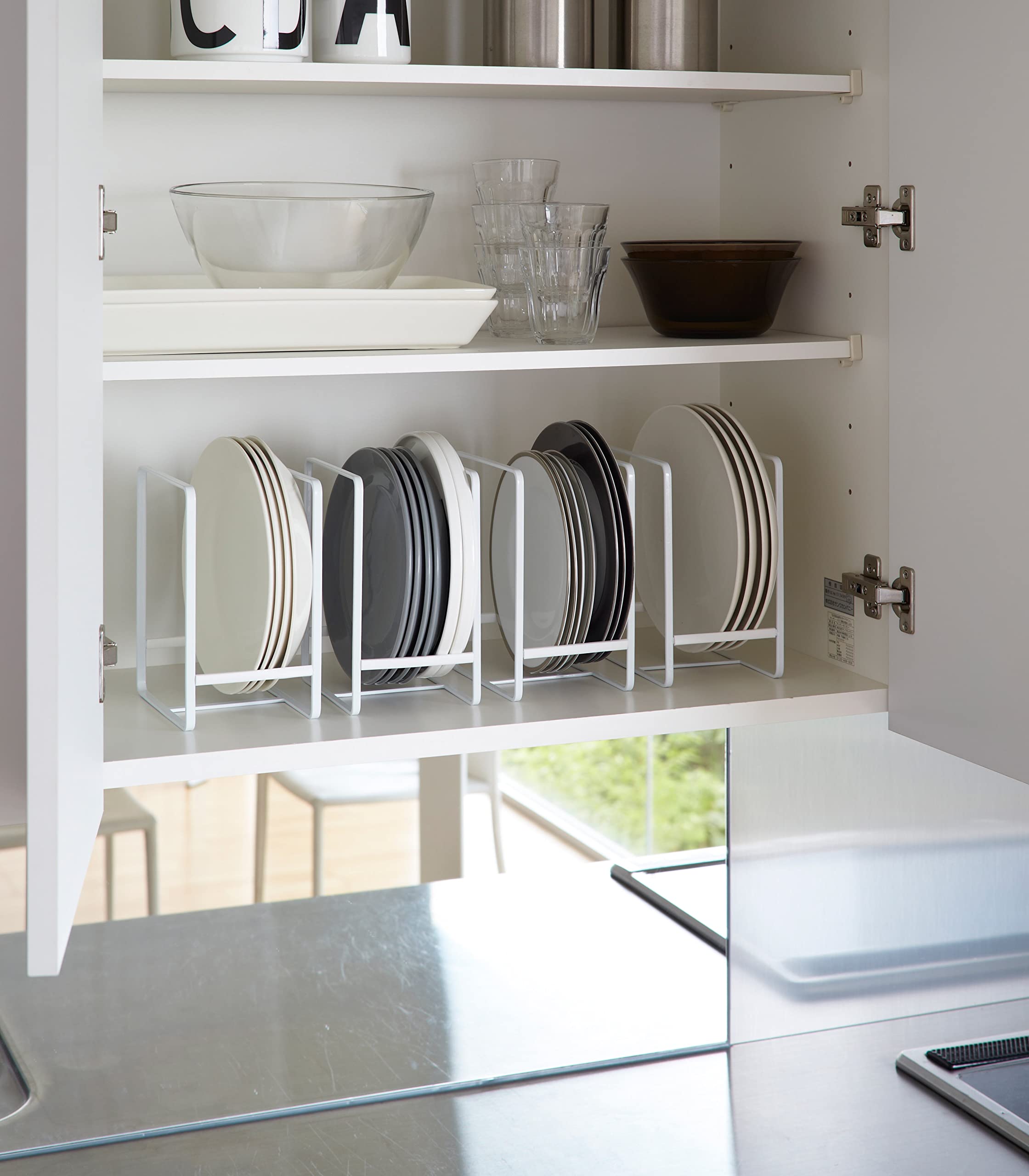 Naoe Metal Kitchen Organizer For Plates, Cutting Boards Bakeware, Cooling, Pots & Pans, Serving Trays, Reusable Containers, And 