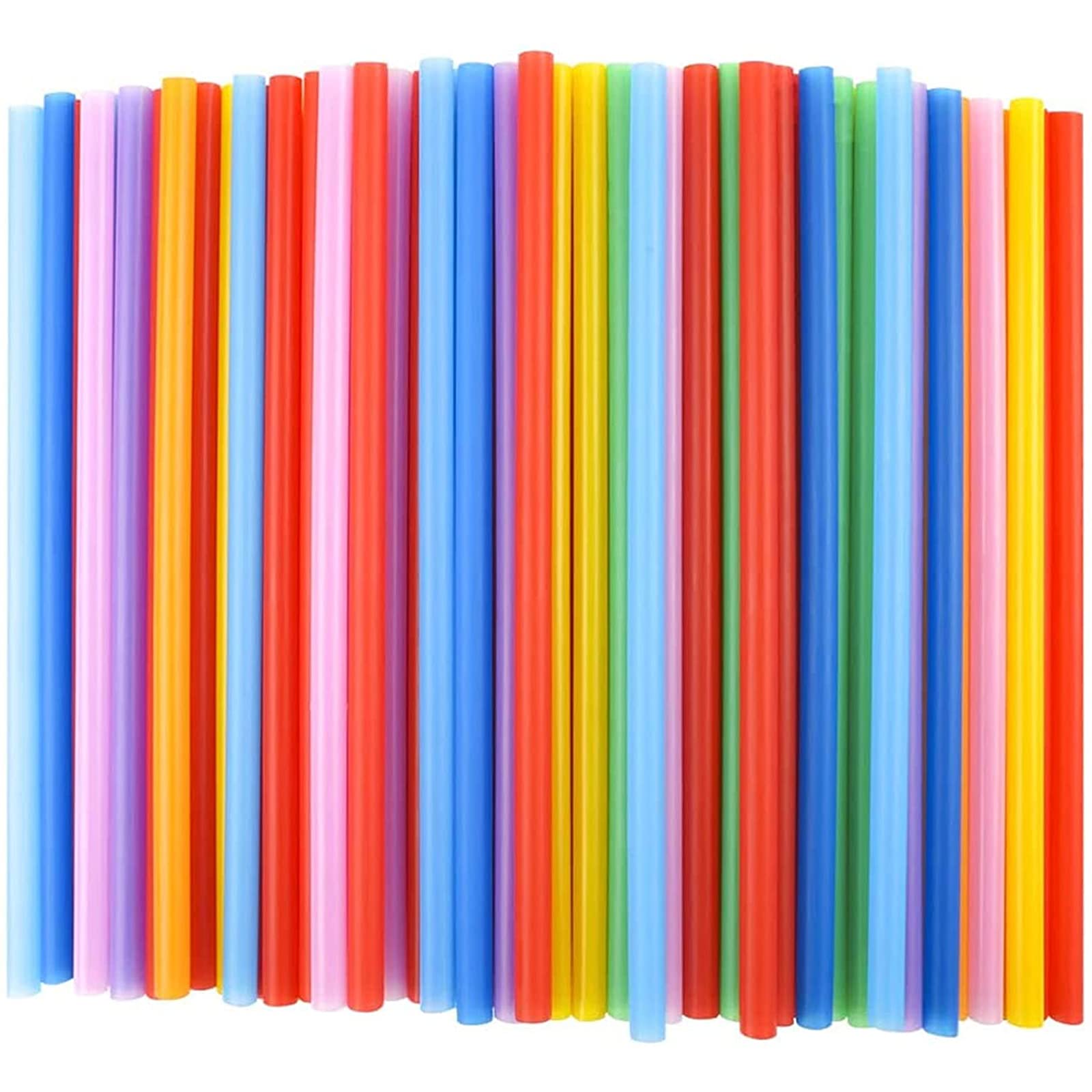 Tomnk 120 Pack Smoothie Straws, 10.3 Inches Straws Disposable, Boba Straws Plastic Straws Straws Drinking Plastic