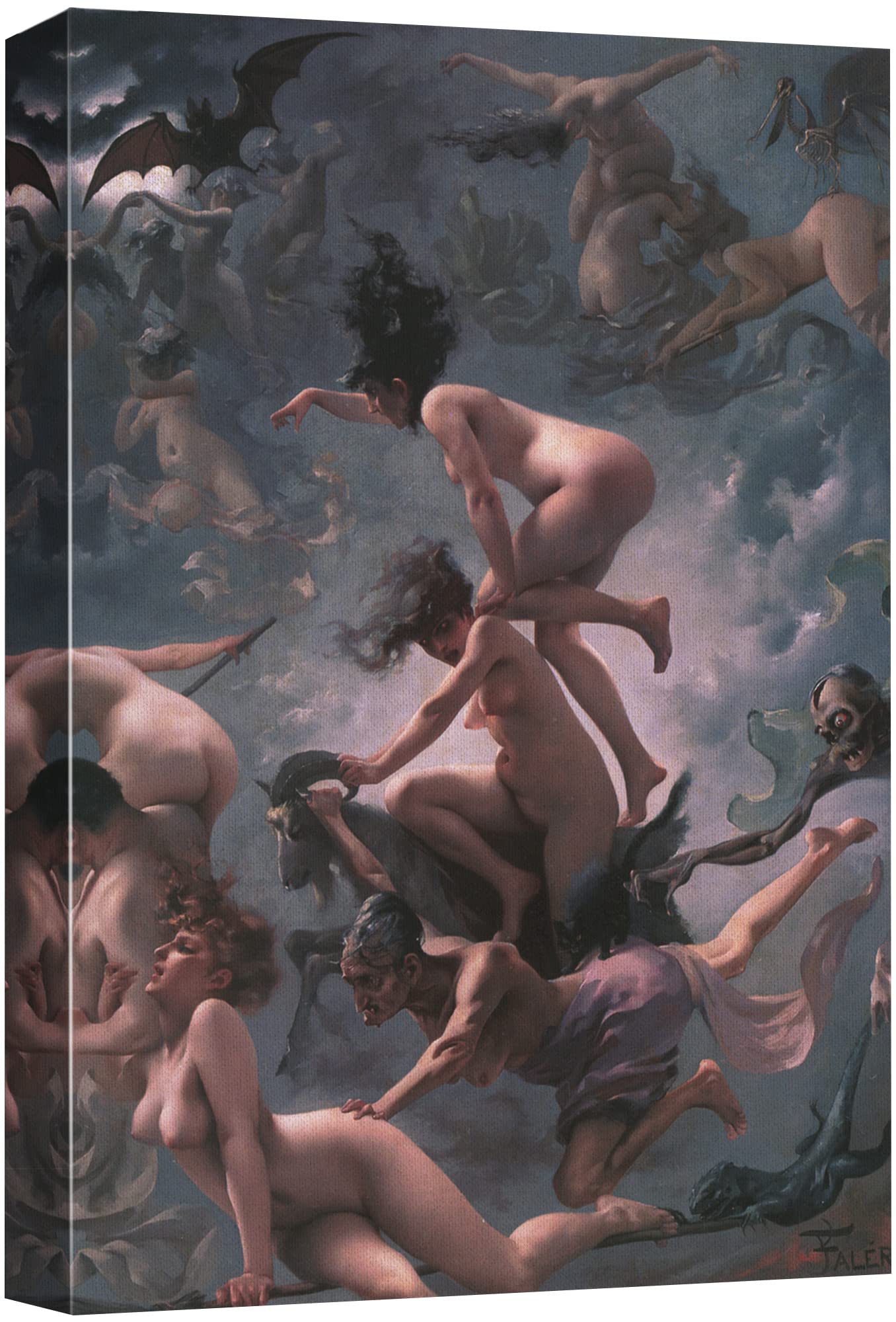 Wall26 Canvas Print Wall Art Departure Of The Witches By Luis Falero People Cultural Illustrations Fine Art Traditional Scenic D