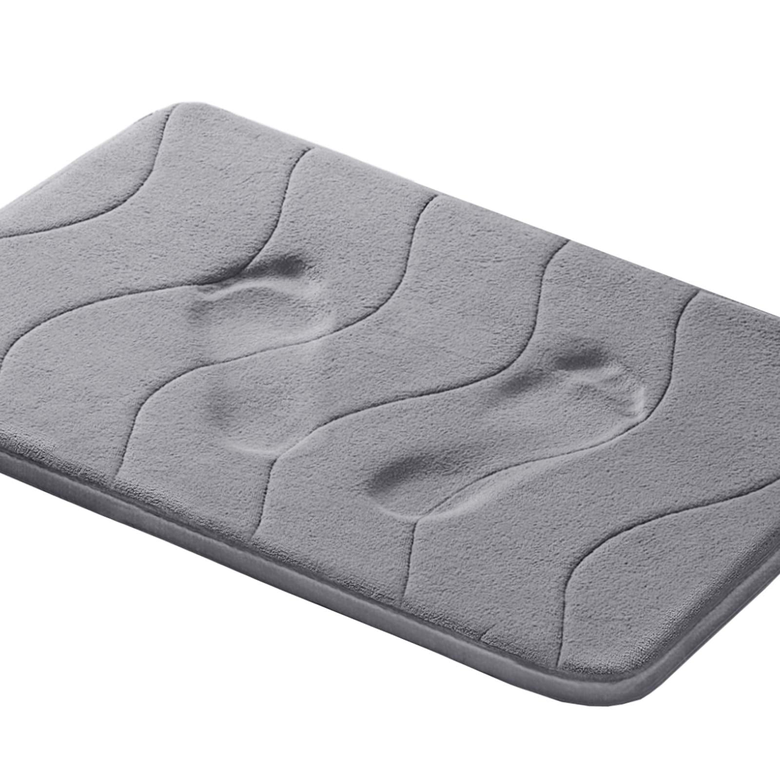 Memory Foam Bath Mat For Bathroom Non Slip Bath Rug Velvet Thick Soft And Comfortable Water Absorbent Machine Washable Easier To