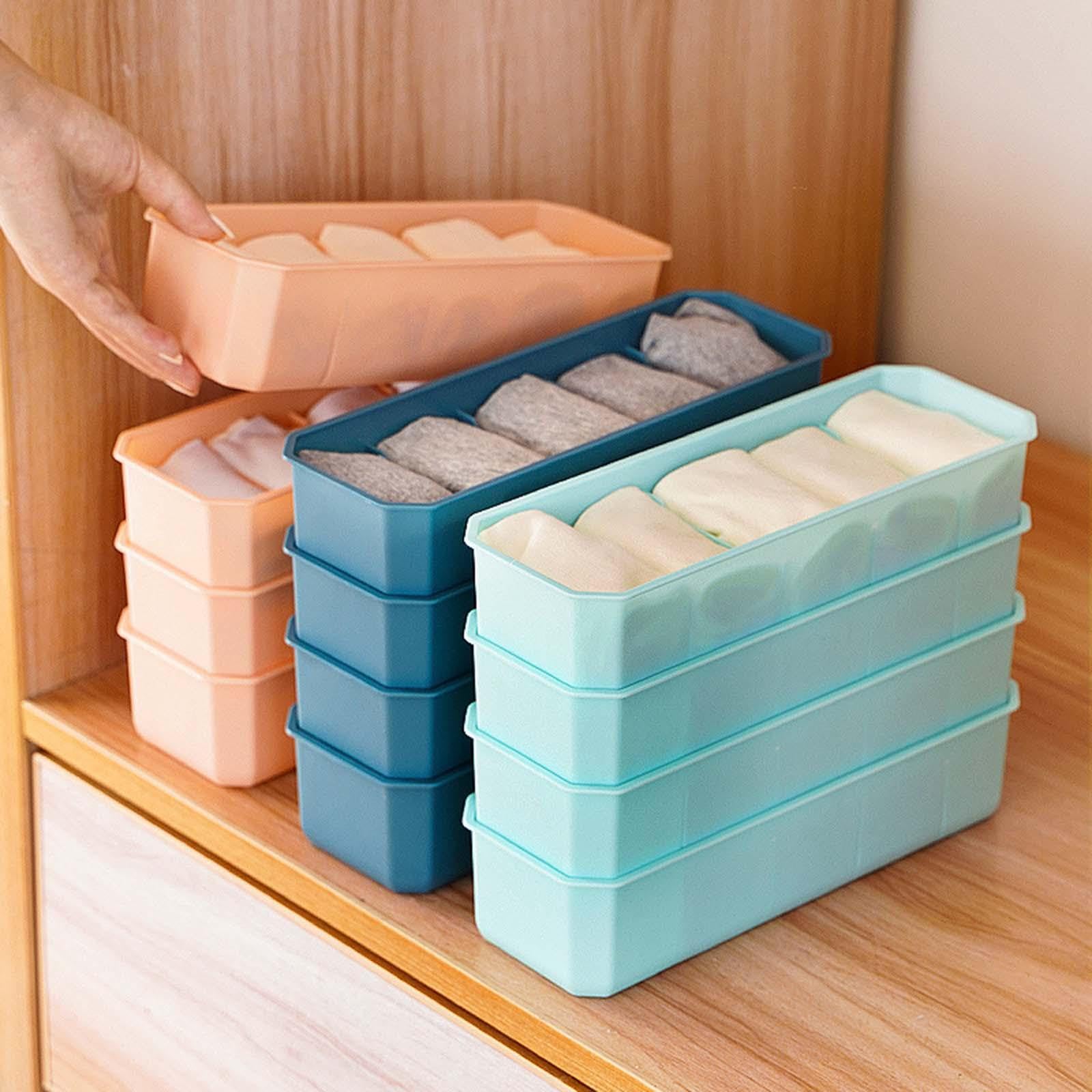 Secret Desire Sock Underwear Organizer Dividers Multiuse Save Space Lingeries Storage Bins Pink