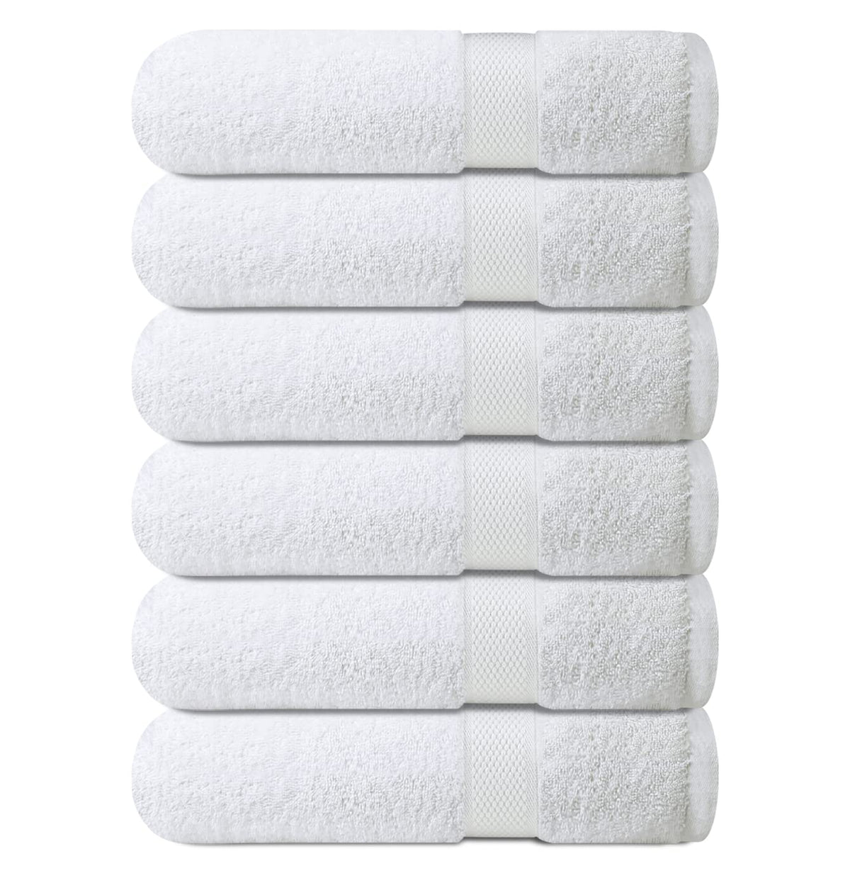 Infinitee Xclusives Premium 100% Cotton Hand Towels - Set Of 6, 16X28 Inches - Hotel And Spa Quality - Ultra Soft, Highly Absorb