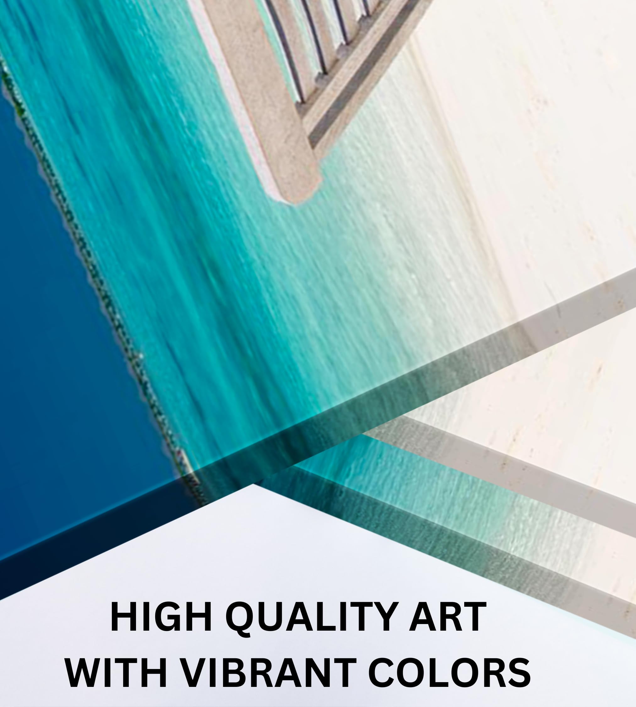 Beach Canvas Wall Art - Large Beach Wall Art 24X72 - 3 Piece Set Tropical Wall Art - Ocean Canvas Wall Art - Beach Art Wall Deco