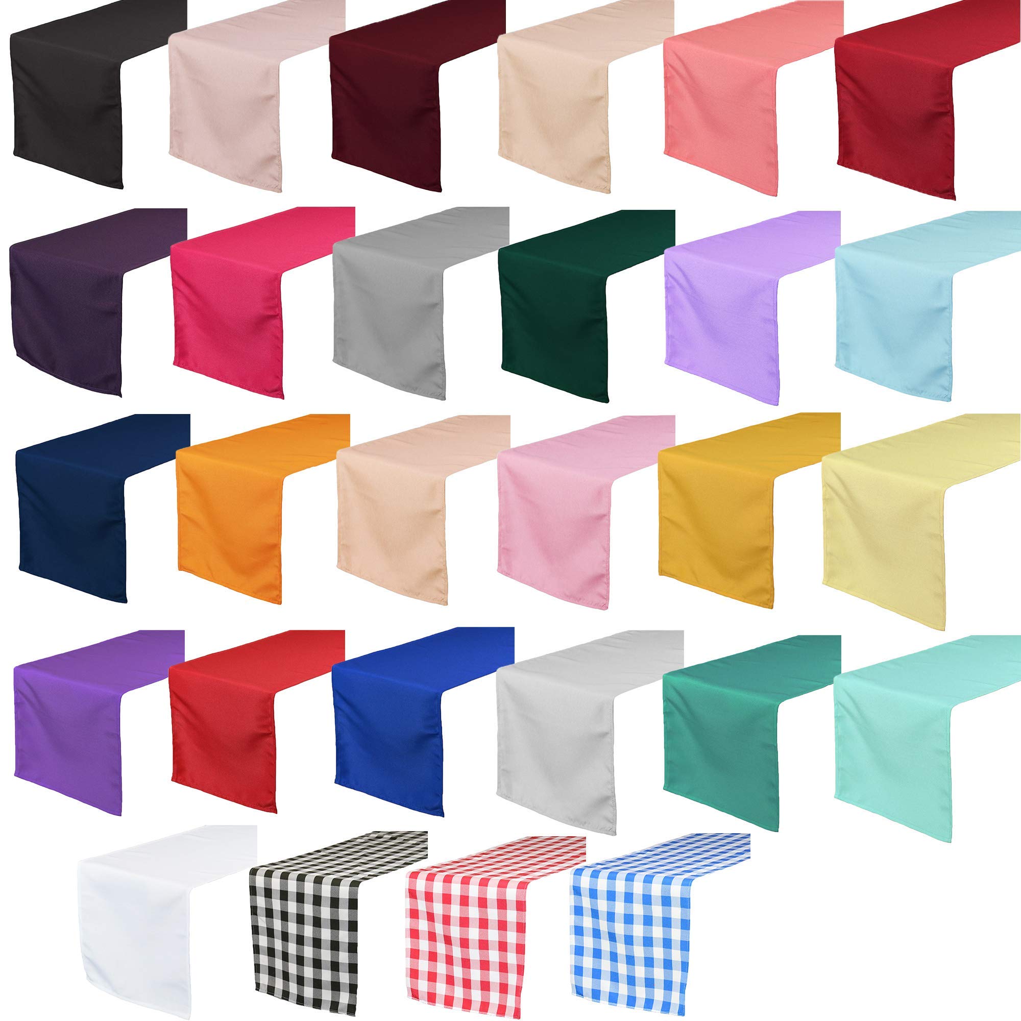 Your Chair Covers - 14 X 108 Inch Polyester Table Runner - Eggplant, Table Runner For Weddings, Events, Hotels And Catering Serv