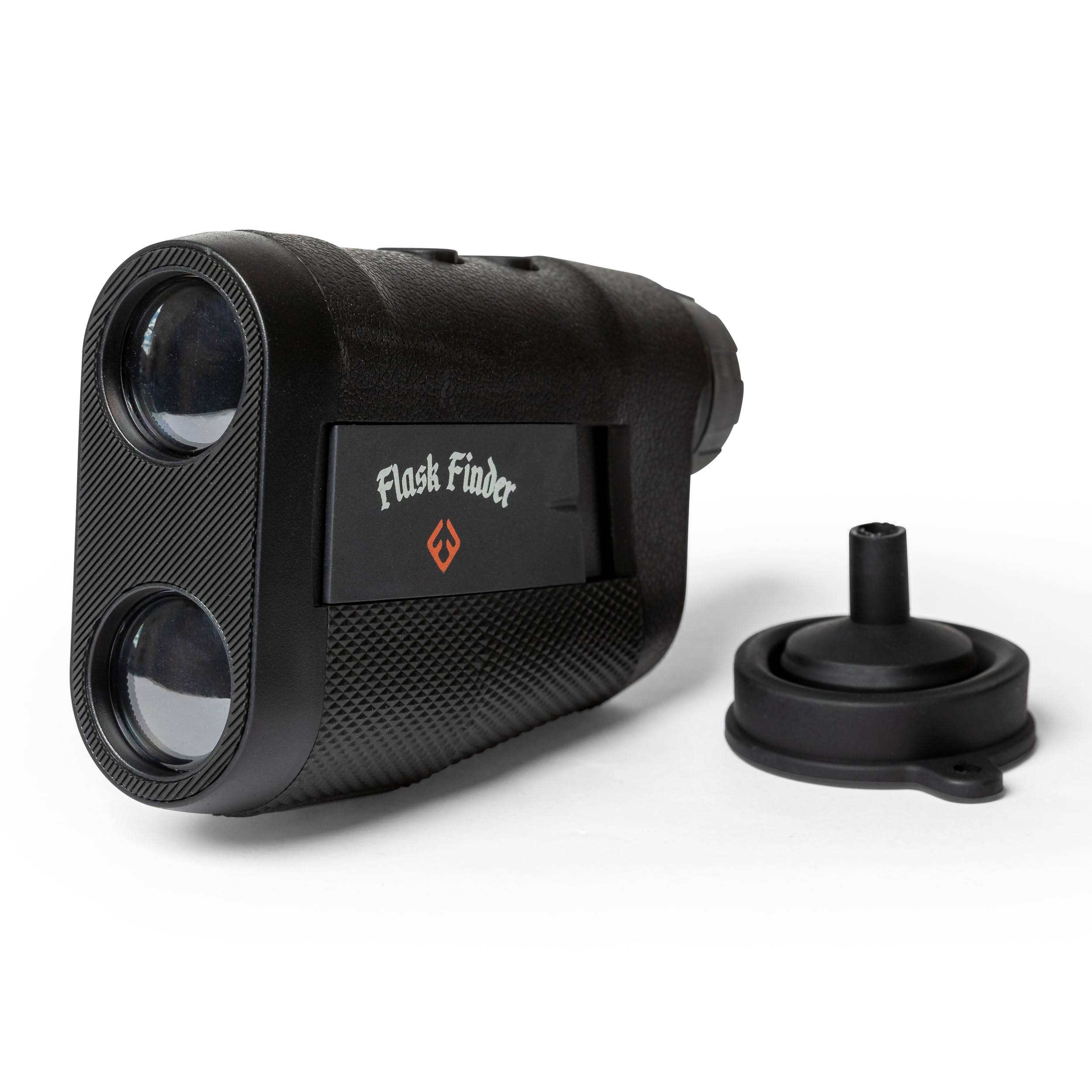 Flask Finder  Golf Flask Shaped Like a Rangefinder, 7oz HighGrade Plastic with Collapsible Funnel, Lightweight and TravelFrie