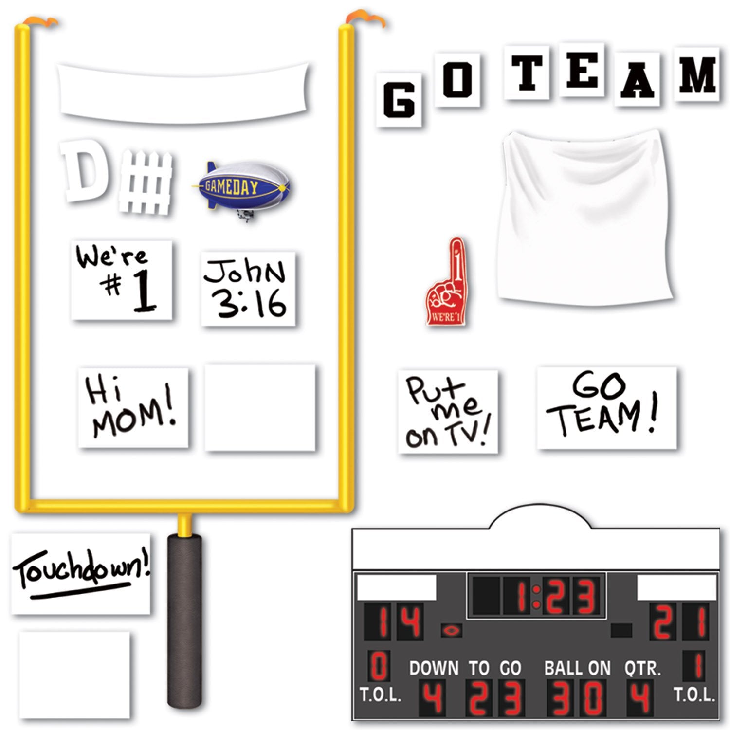 Beistle Football Props Insta Theme