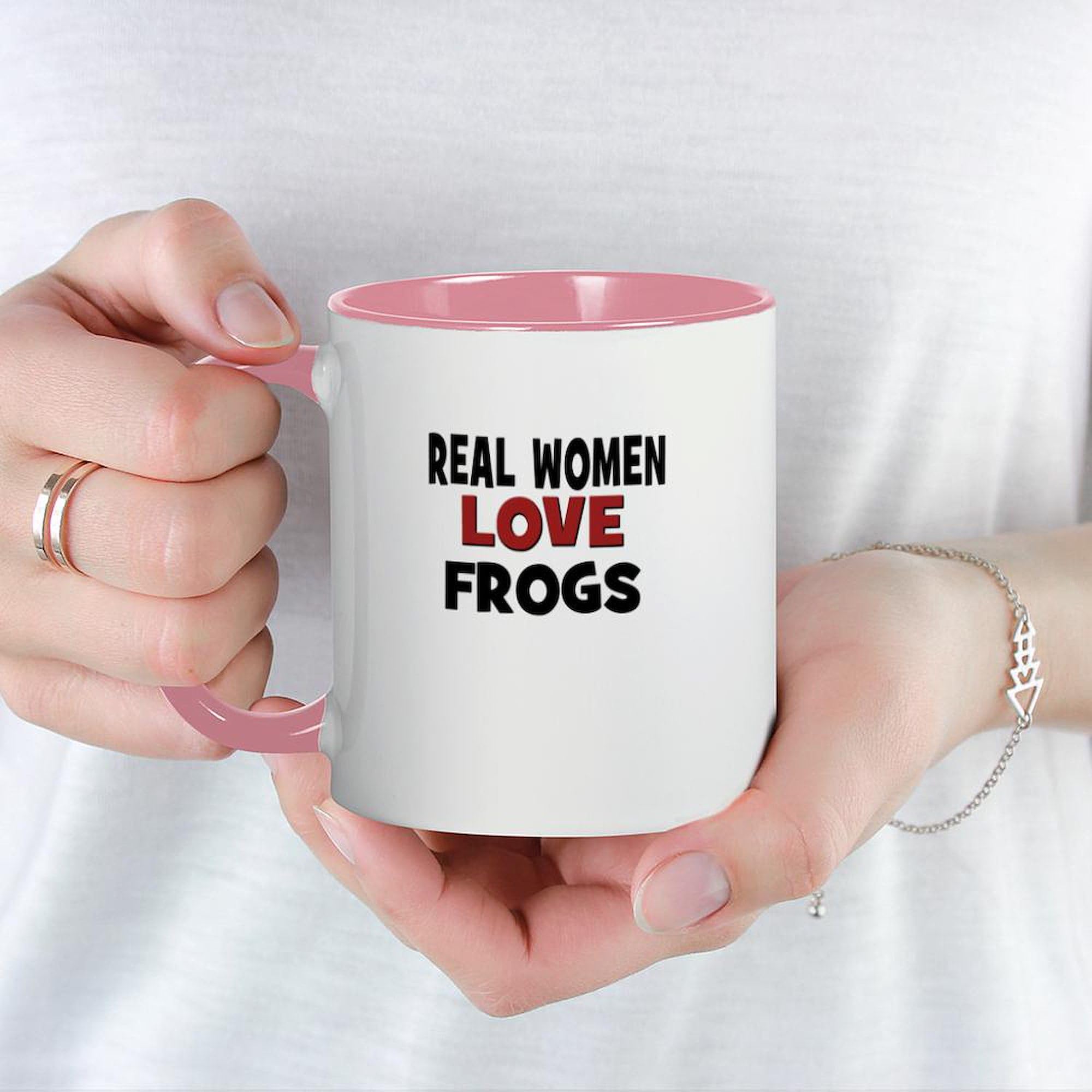 CafePress Real Women Love Frogs Mug 11 oz (325 ml) Ceramic Coffee Mug