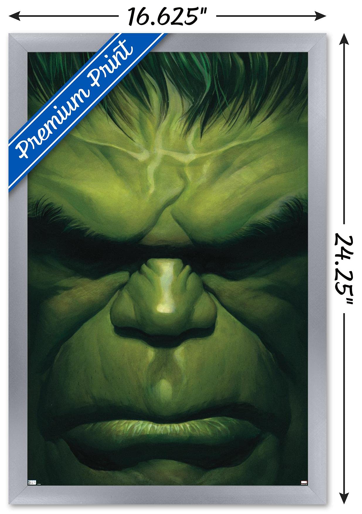 Trends International Marvel Comics - Hulk - The Immortal Hulk #18 Wall Poster, 14.72'' X 22.37'', Silver Framed Version