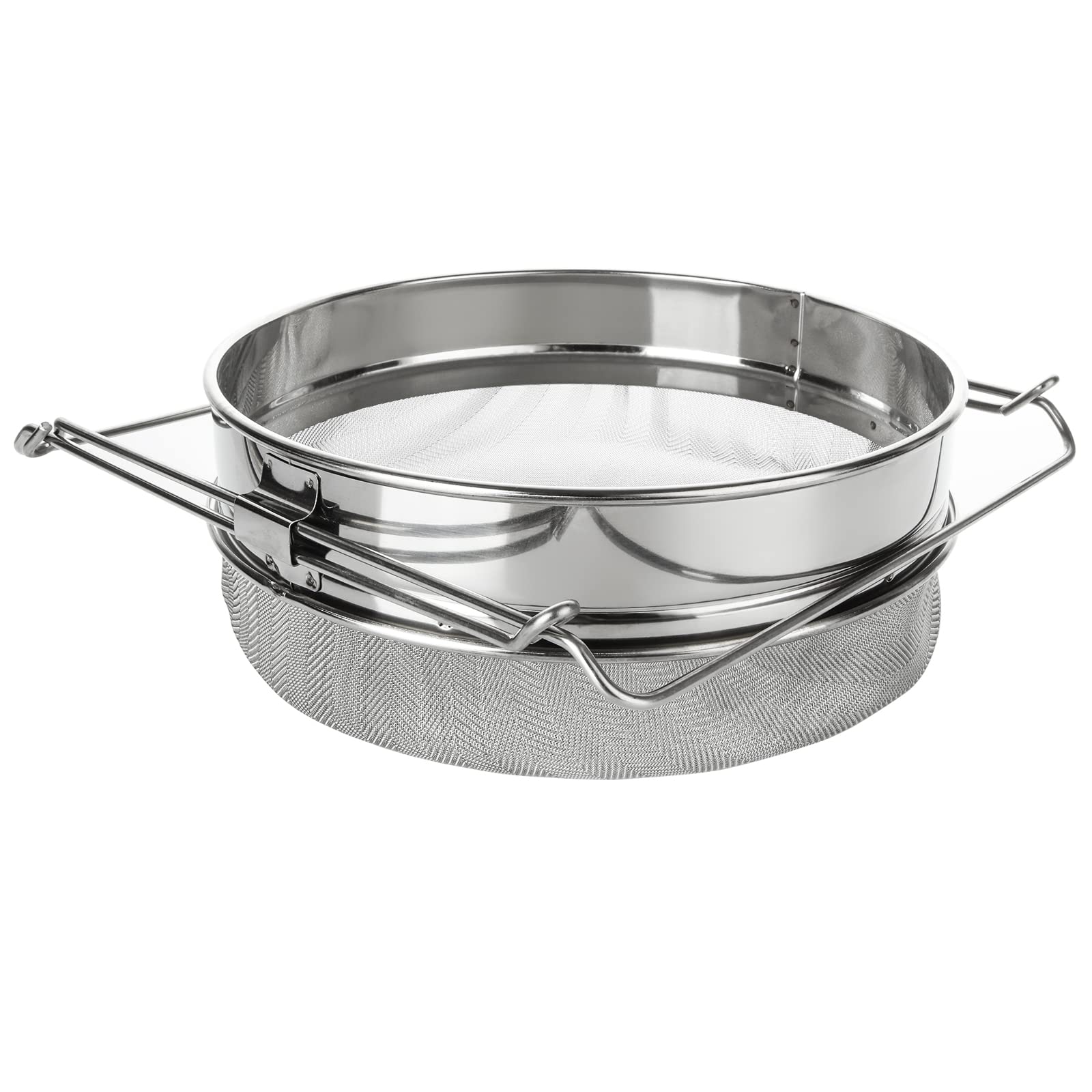 Double Sieve Honey Strainer, Stainless Steel Double Honey Strainer, Bee Keeping Equipment Filter Bee Keeping Extract Tools, 1 Pa