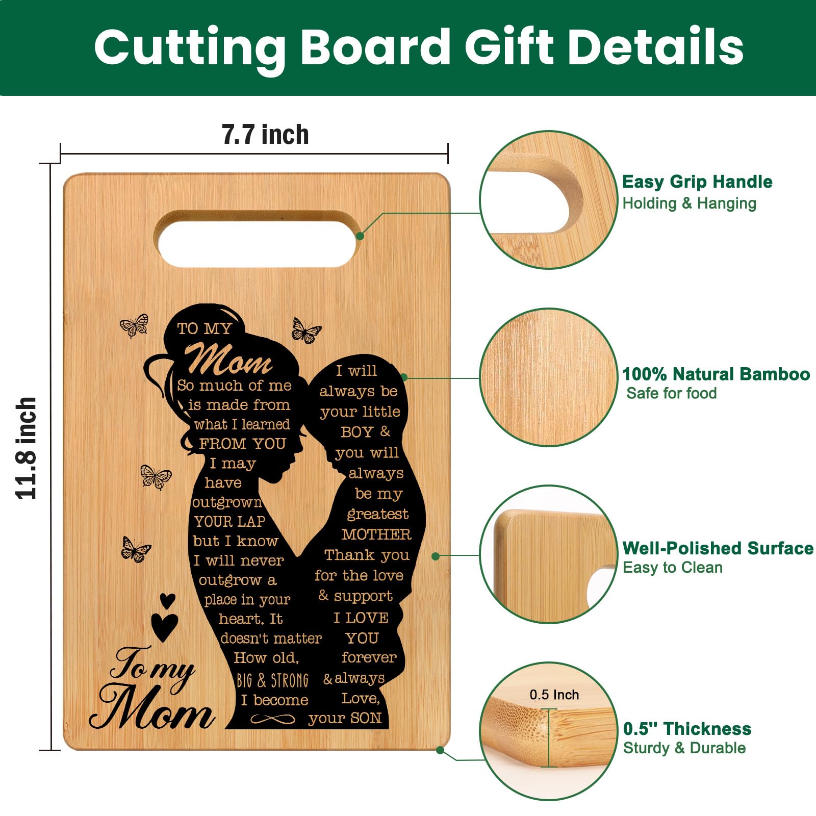 Mom Birthday Gift from Son, Mom Birthday Gift Ideas, Mothers Day Gifts for Mom from Son, Thank You Gifts Christmas Gifts for Mom
