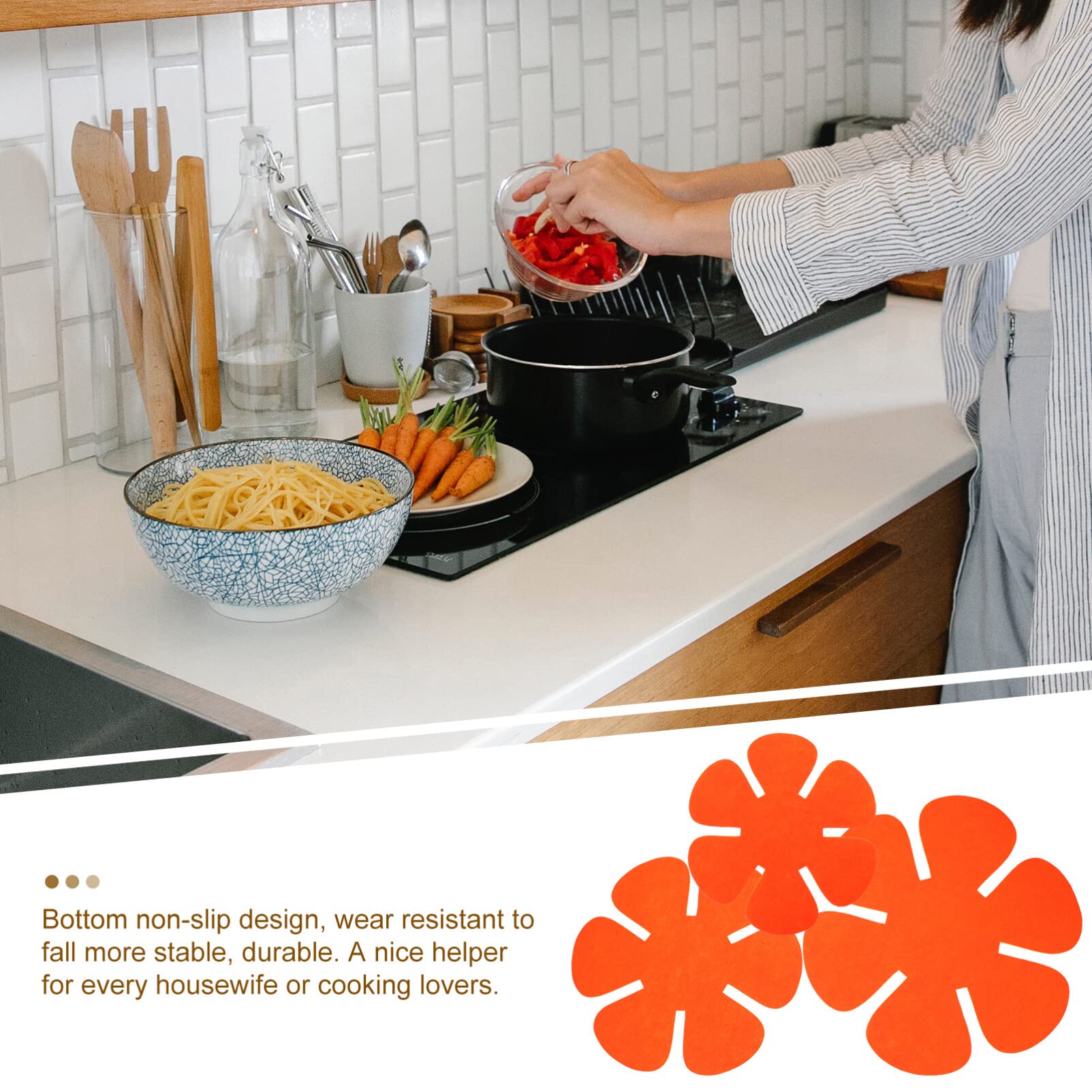 Pan Protectors For Stacking Pot And Pan Protectors 12Pcs Cookware Dividers Protector Pot And Pan Separator Hot Pot Holder Fabric