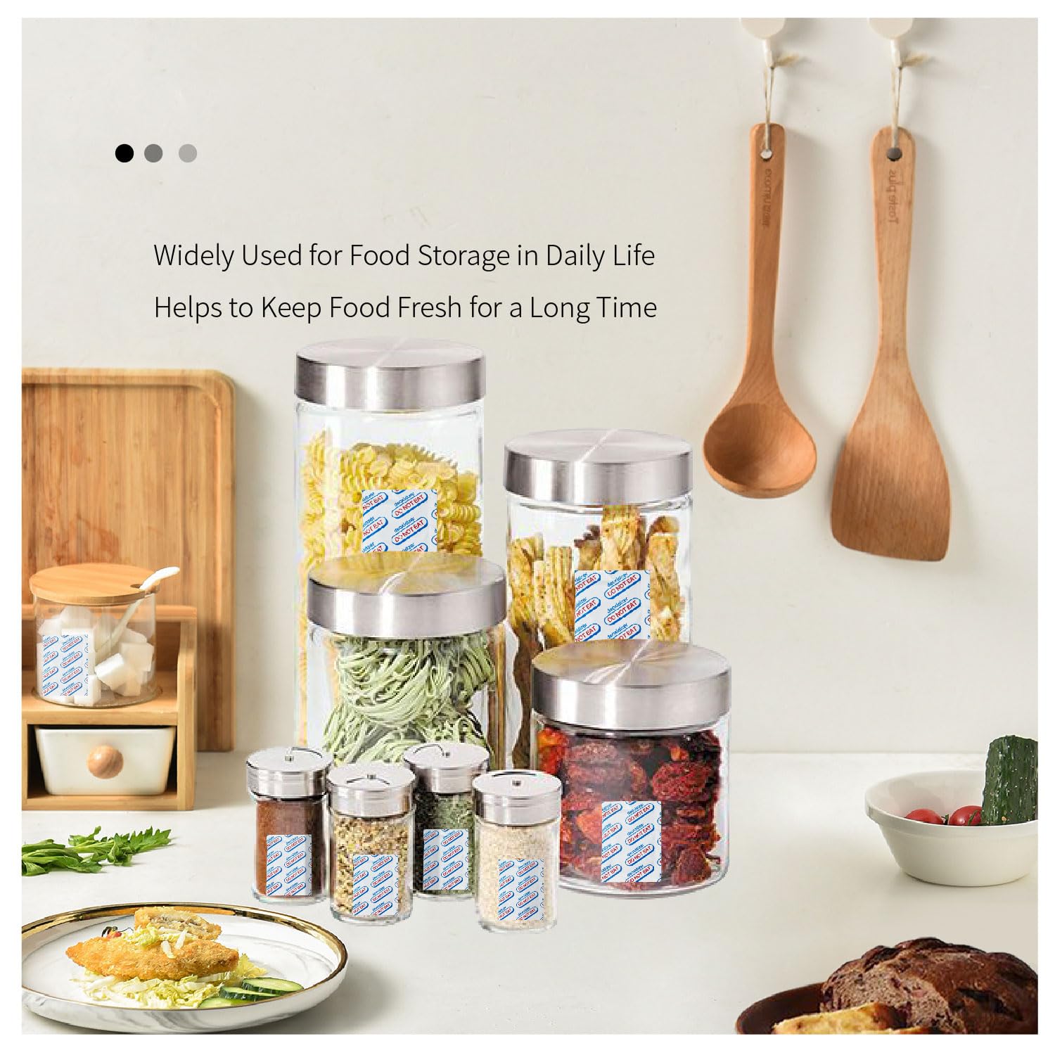 110 Packs 100Cc Food Grade Oxygen Absorbers (10 Packs In Individual Vacuum Bag, 11X Packs Of 10) Oxygen Absorbers For Food Stora