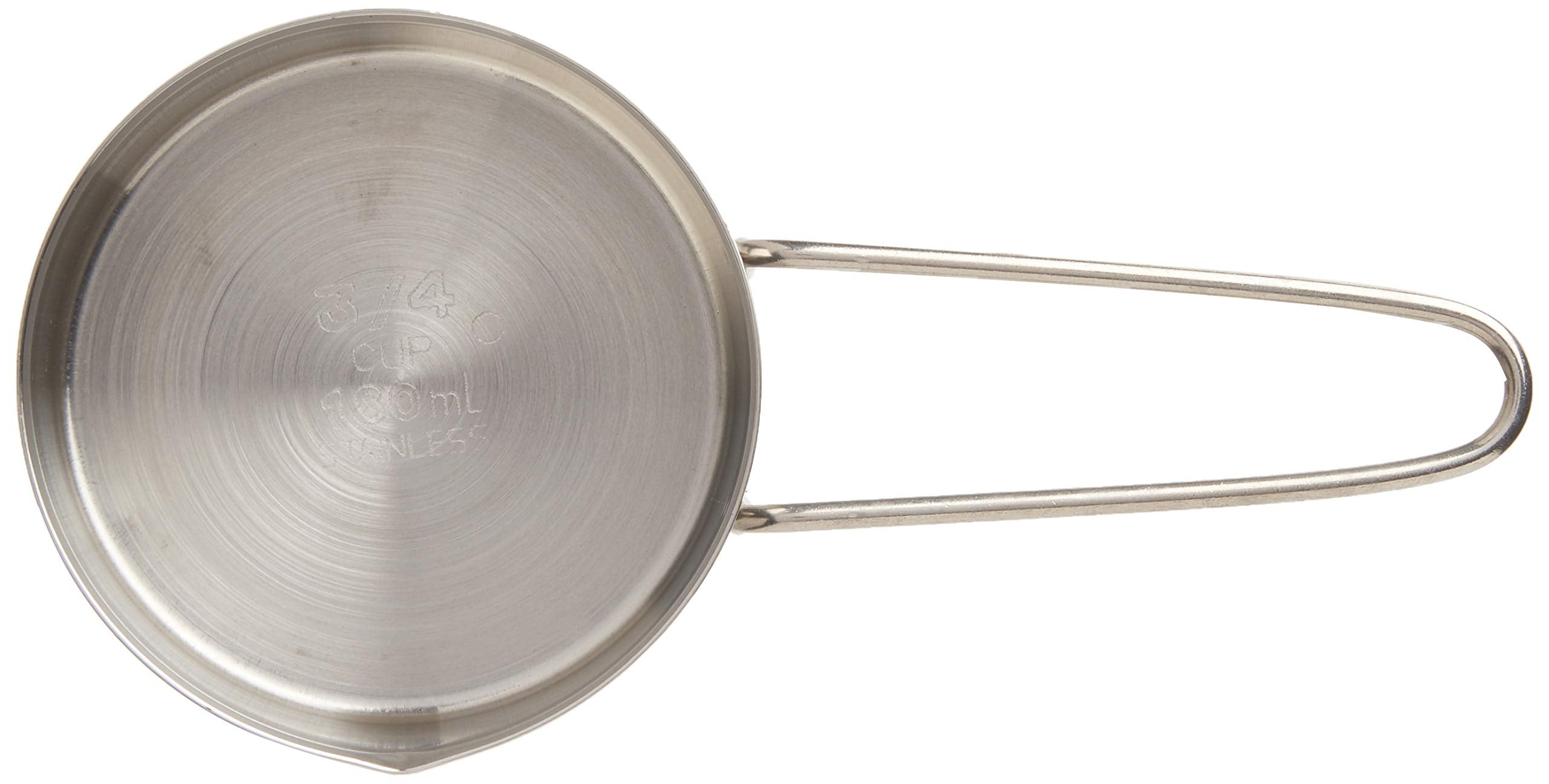 American Metalcraft MCW75 3/4-Cup Stainless Steel Measuring Cup, Silver, 1 Count