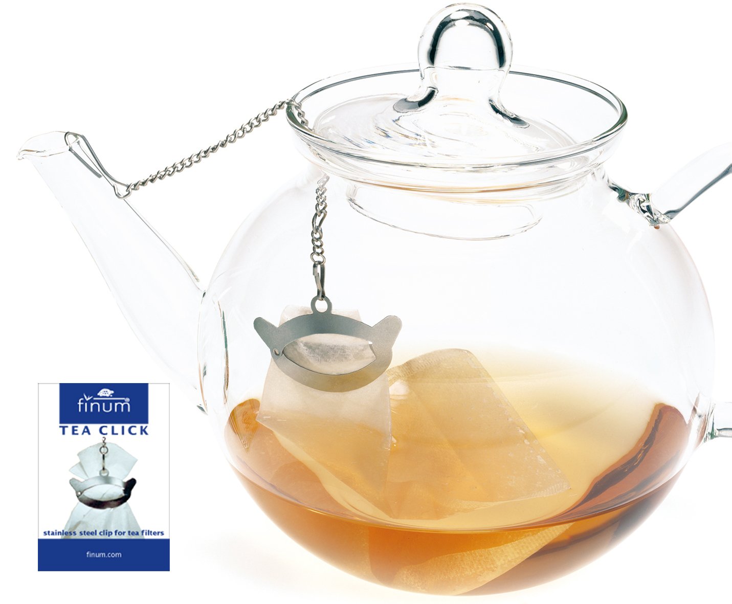Finum Tea Click - Stainless Steel Clip For Tea Bag Filters