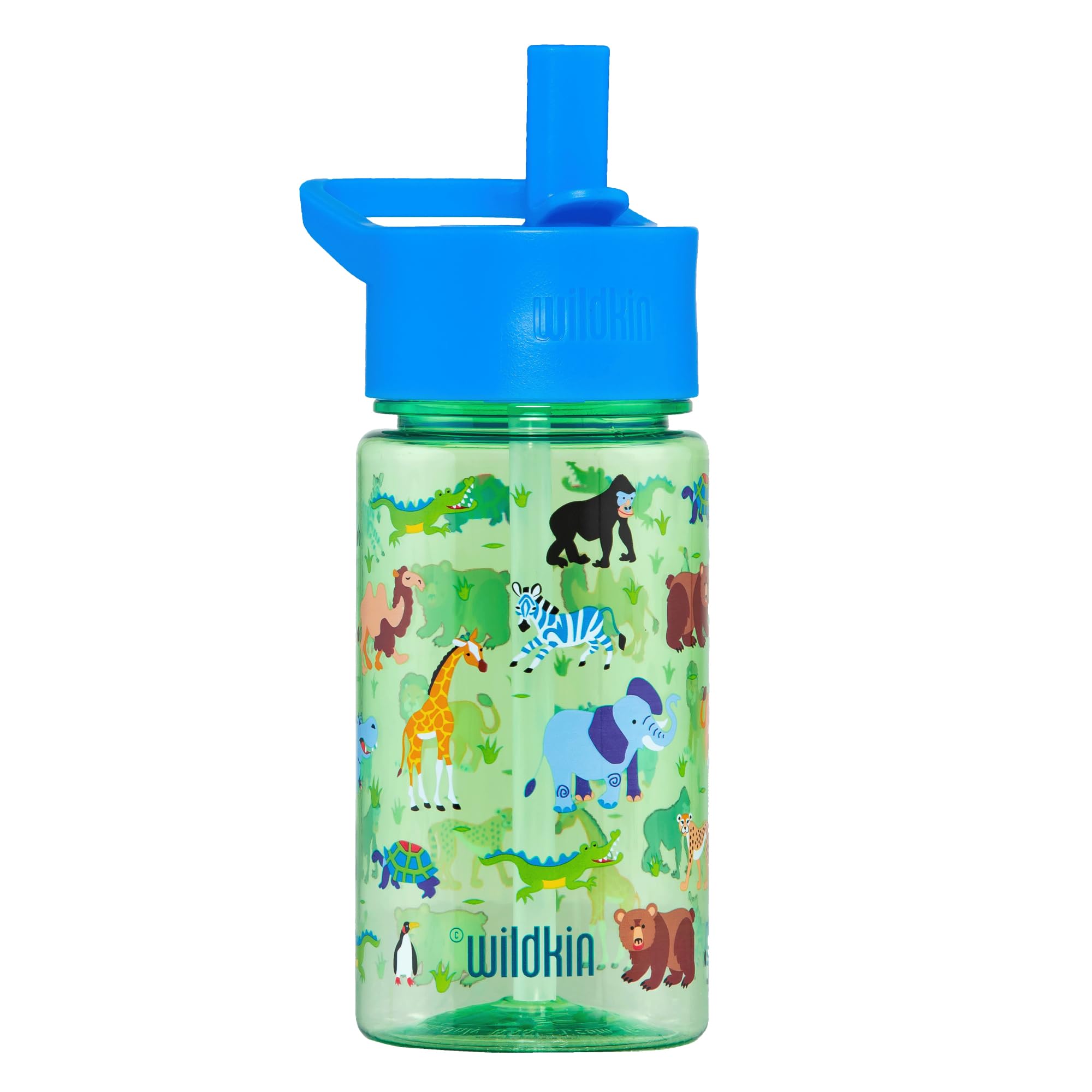 Wildkin Kids 16 oz Water Bottle for Boys & Girls - BPA-Free Tritan, Leak-Proof Lid, Reusable & Dishwasher Safe, Durable Kids Wat