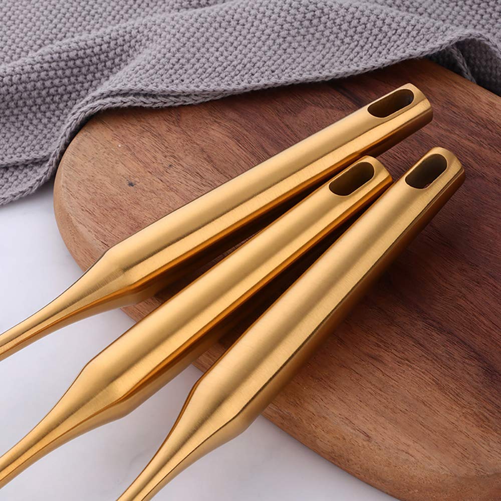 Slotted Spoon,Gold 14.69 Inch Long Handle Cooking Utensil Kitchen Tool By Buy Things!