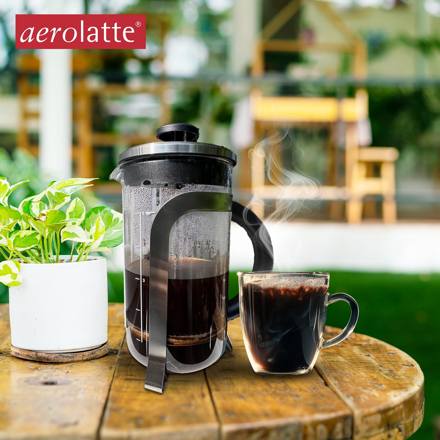 Aerolatte French Press Coffee Maker, Brews 5 Servings, 20-Ounce