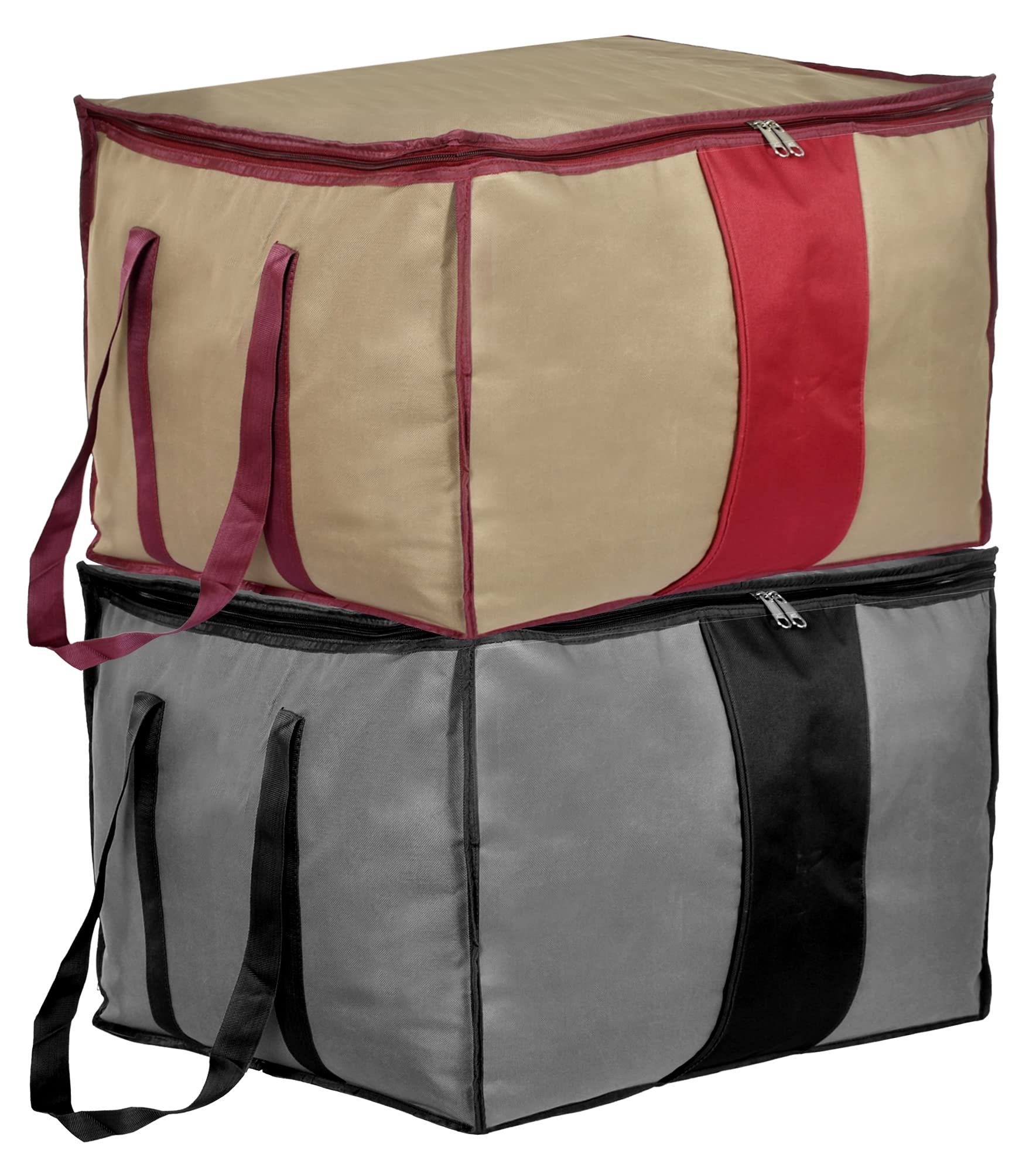 Kuber Industries Large Size Water Resistant Storage Bag, Folding Organizer Bag, Under Bed Storage, College Carrying Bag For Bedd