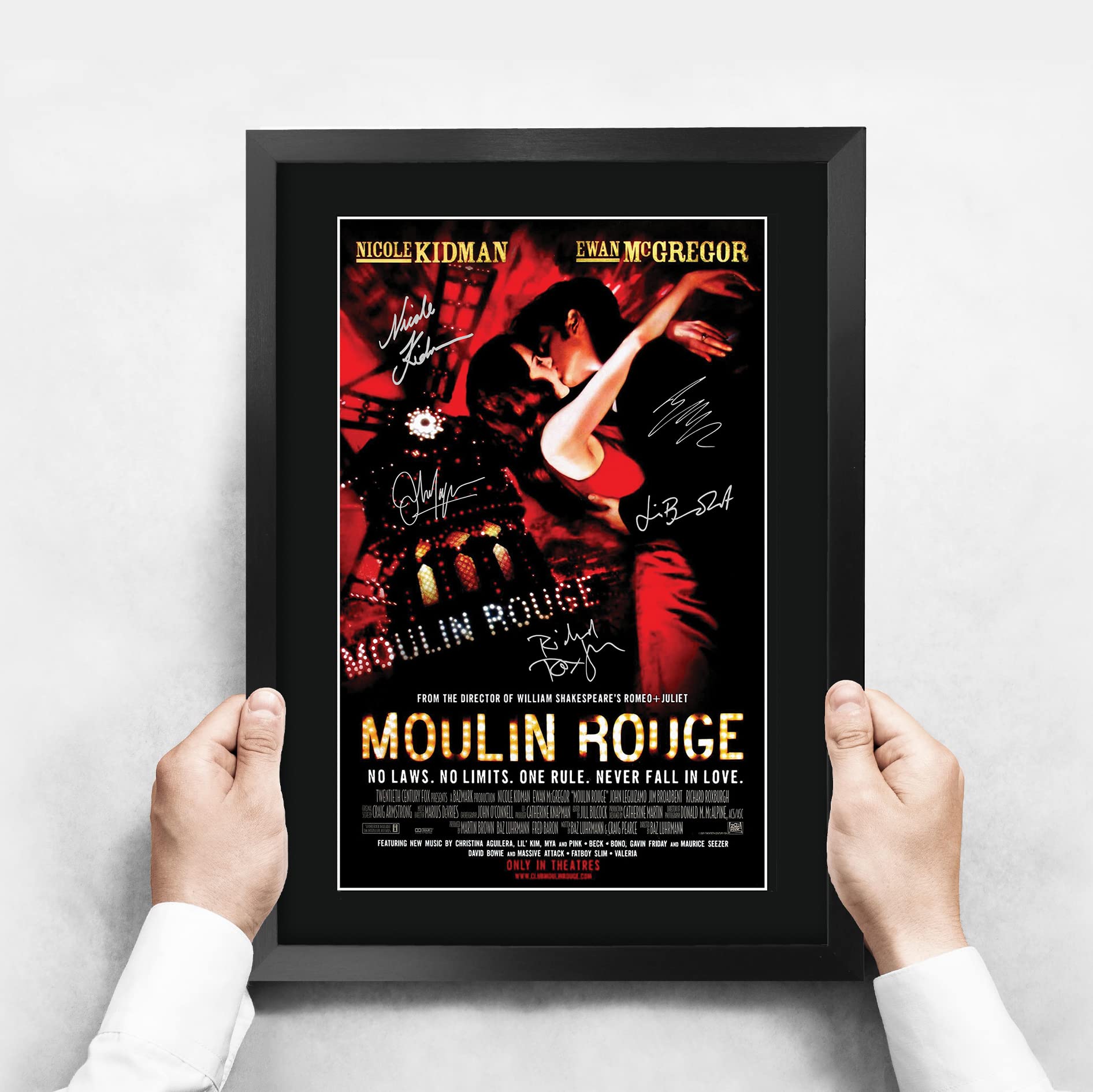 HWC Trading Moulin Rouge Autograph Picture - 16" x 12" Framed Movie Memorabilia Gift