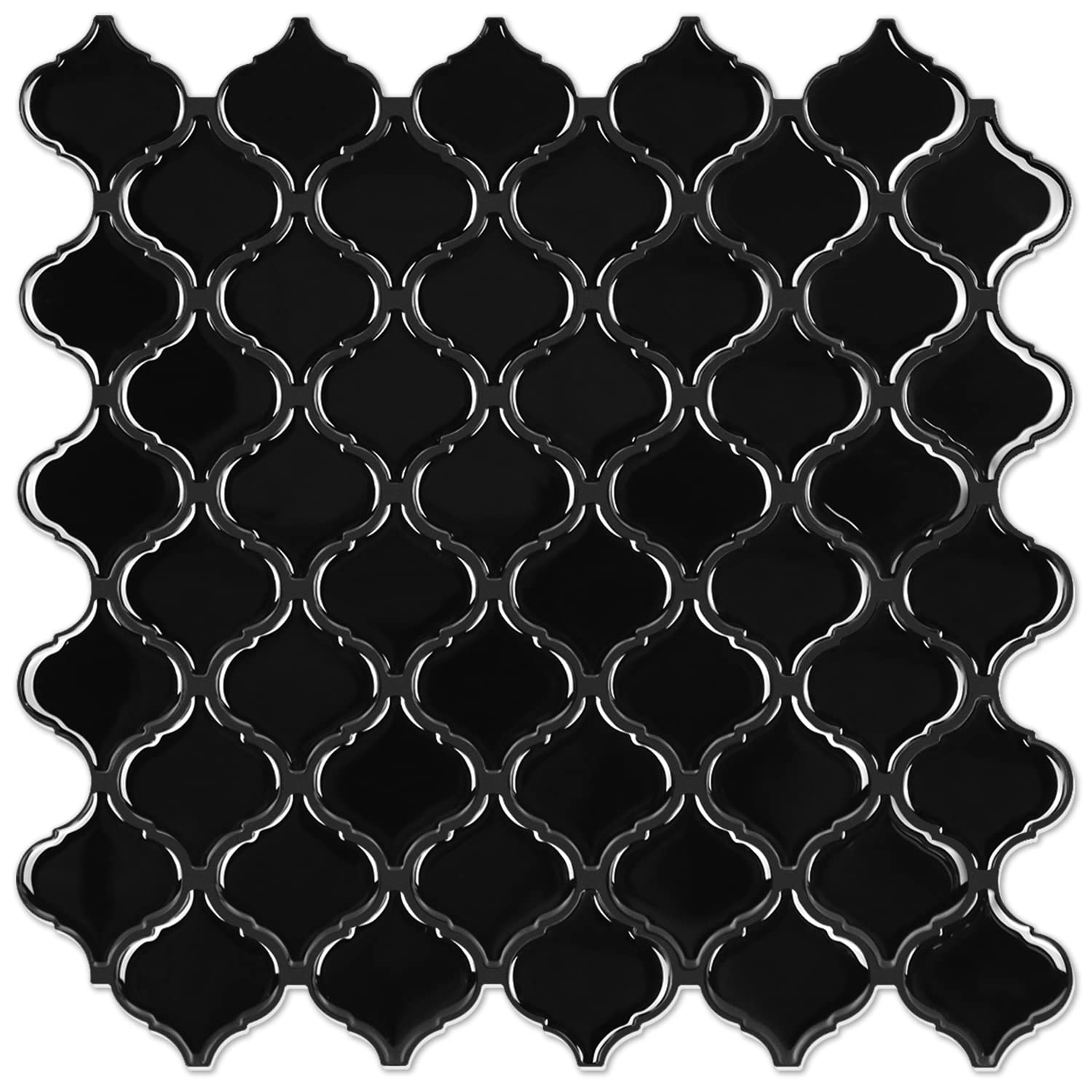 STICKGOO Arabesque Tile Peel and Stick Backsplash, 12?12Backsplash Tile for Kitchen Peel and Stick, Self Adhesive Wall Tile Stic
