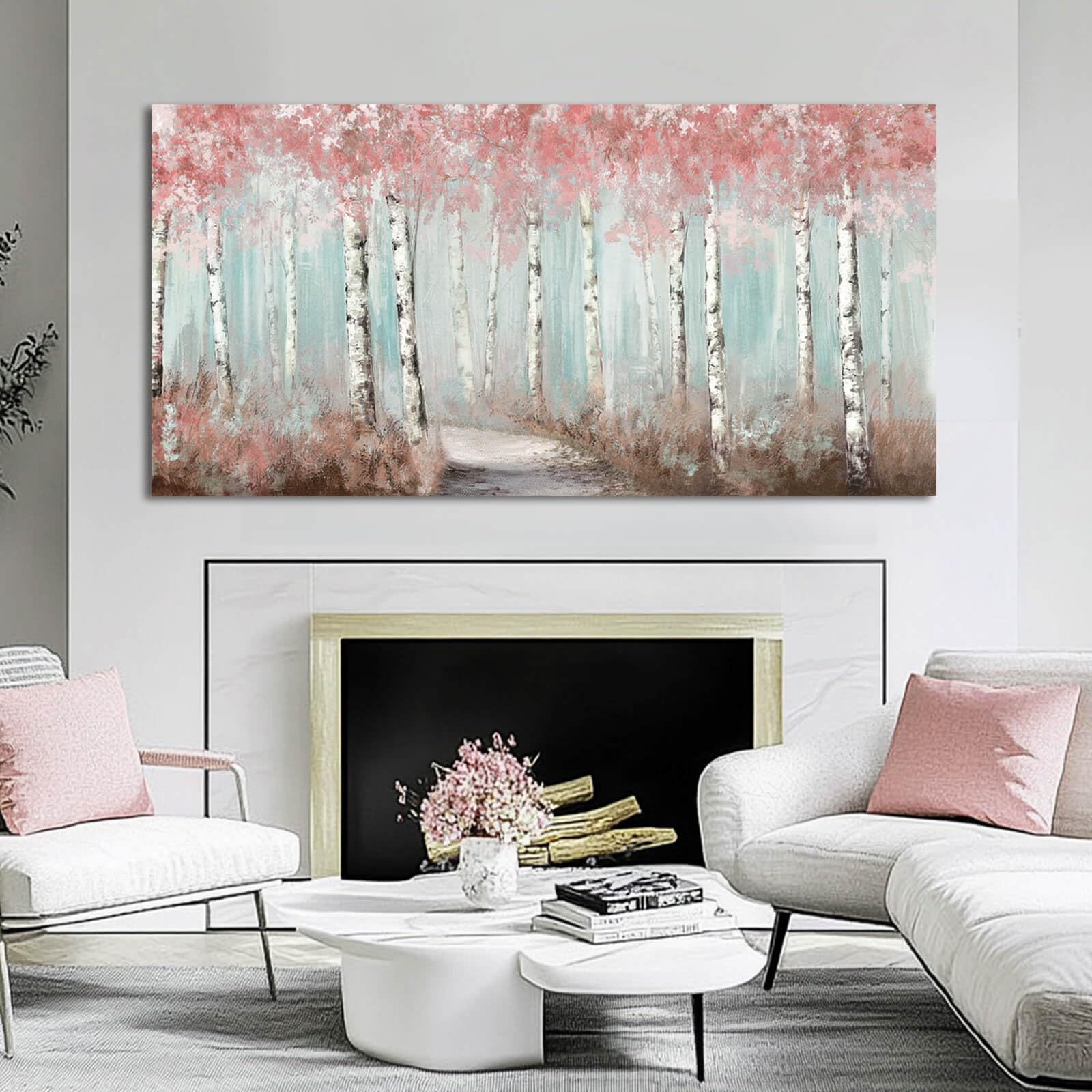 Sdya Canvas Art Wall Decor For Living Room - Botanical Wall Art - Room Decor For Women - Winter Landscape Decorations For Bedroo