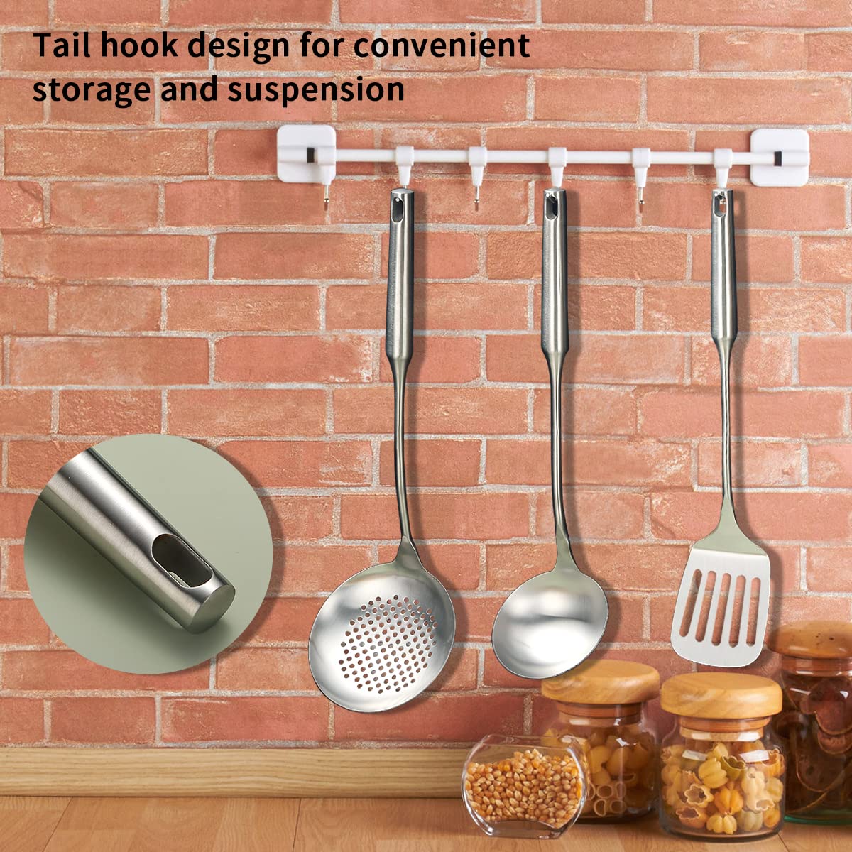 Metal Spatula For Cooking, Evanda Stainless Steel Slotted Turner, Heavy Duty Sturdy Kitchen Spatula High Heat Resistant, Ideal C