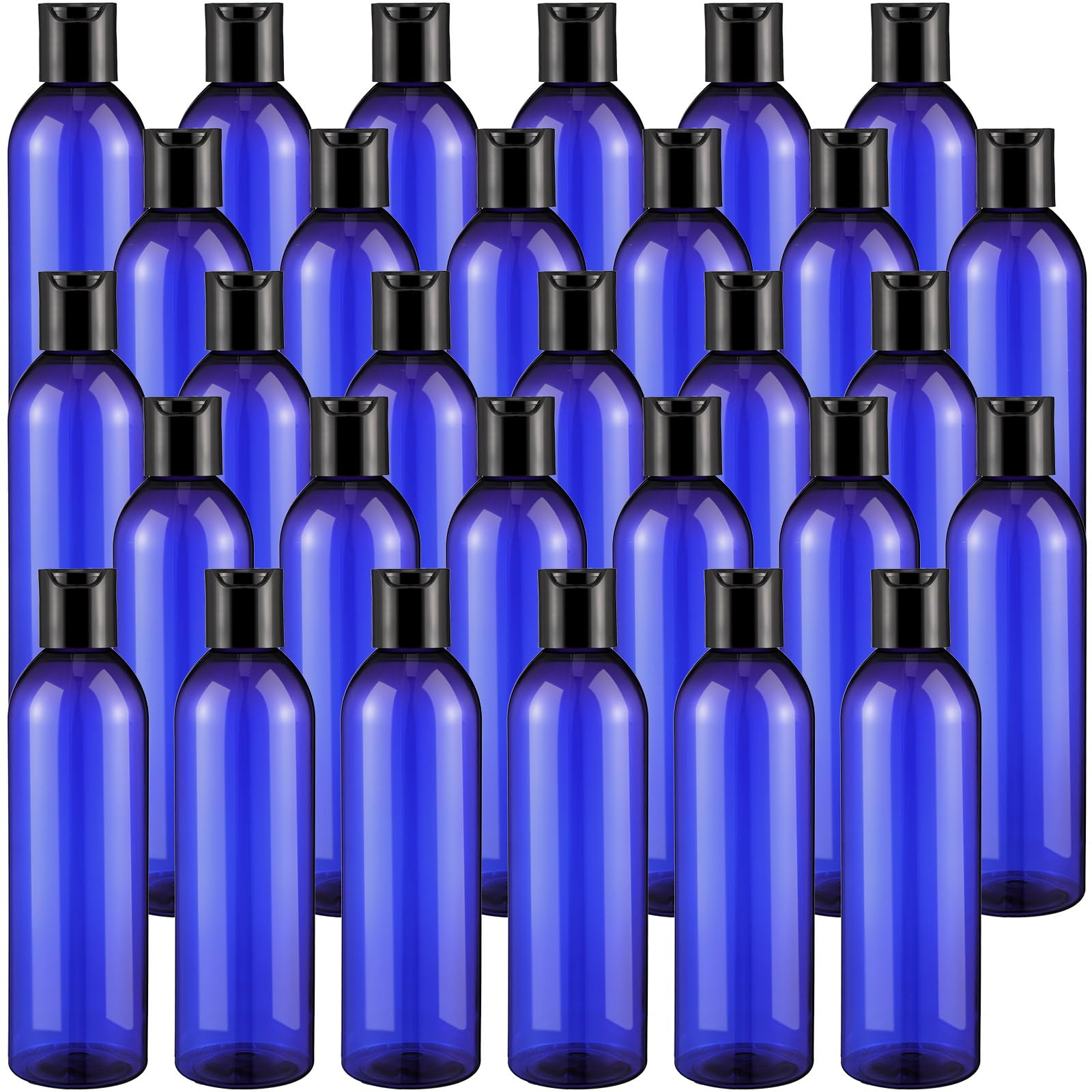 Eccliy 60 Pack 8oz Empty Plastic Squeeze Bottles with Disc Caps Travel Containers Refillable Plastic Empty Bottles with Caps for