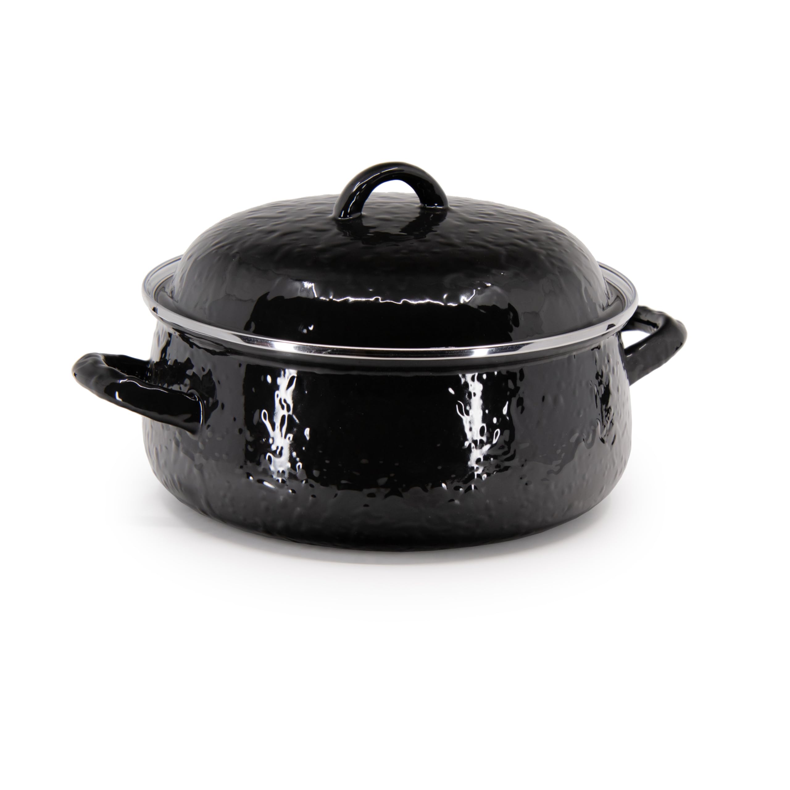Golden Rabbit Enamelware Dutch Oven, 4 Quart, Ocean