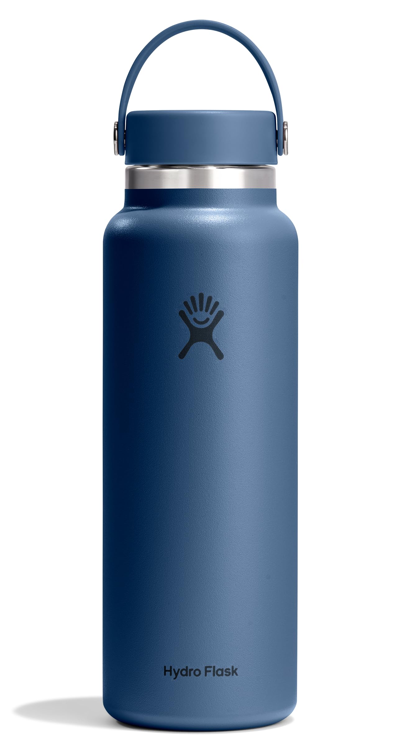 Hydro Flask Water Bottle - Insulated Stainless Steel - Wide Mouth Flex Lid, Non Spill, Leakproof and Refillable in 40 Oz Harbor 