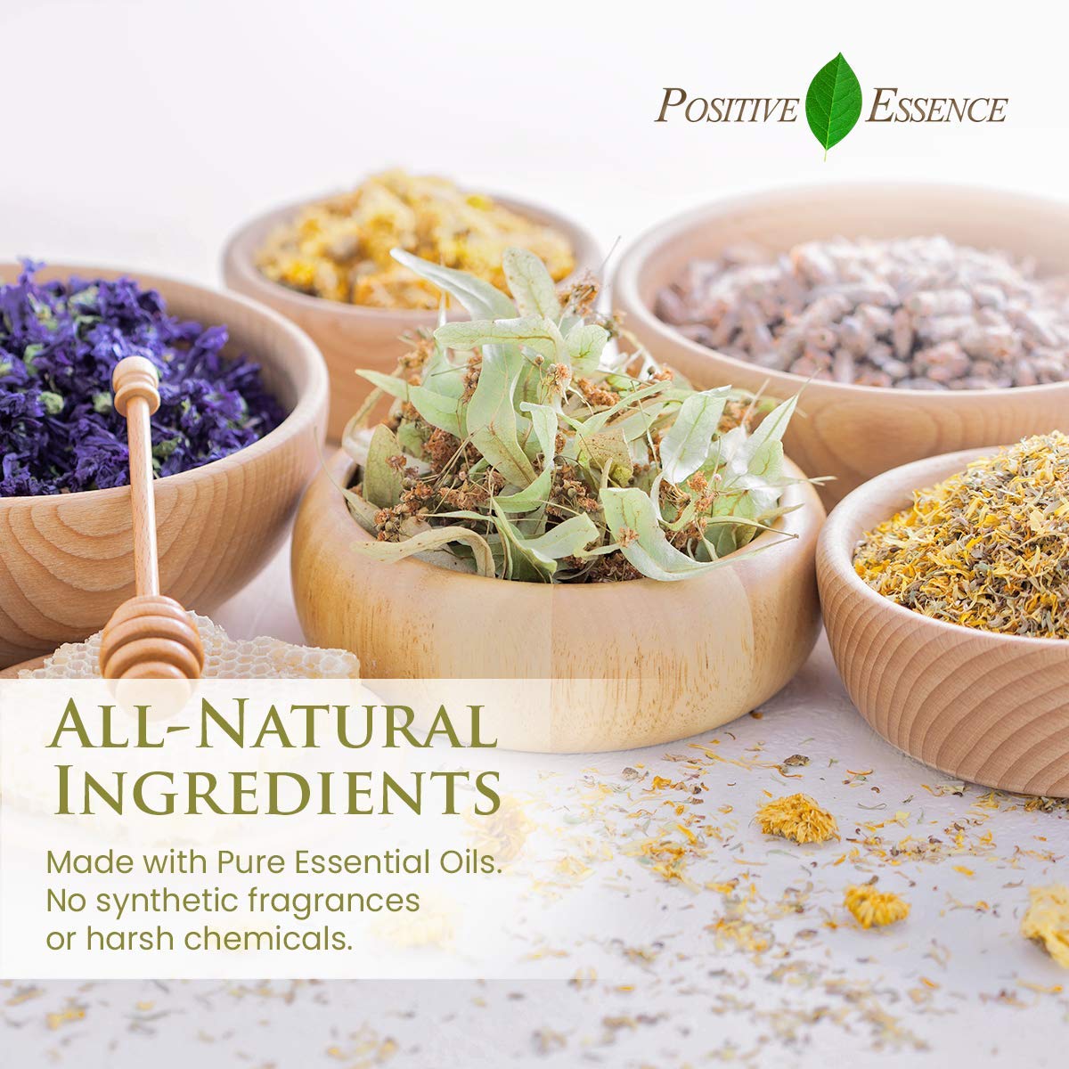 Positive Essence Rose Linen and Room Spray, 4 Fl Oz, Natural Pillow Spray with Pure Rose Essential Oils