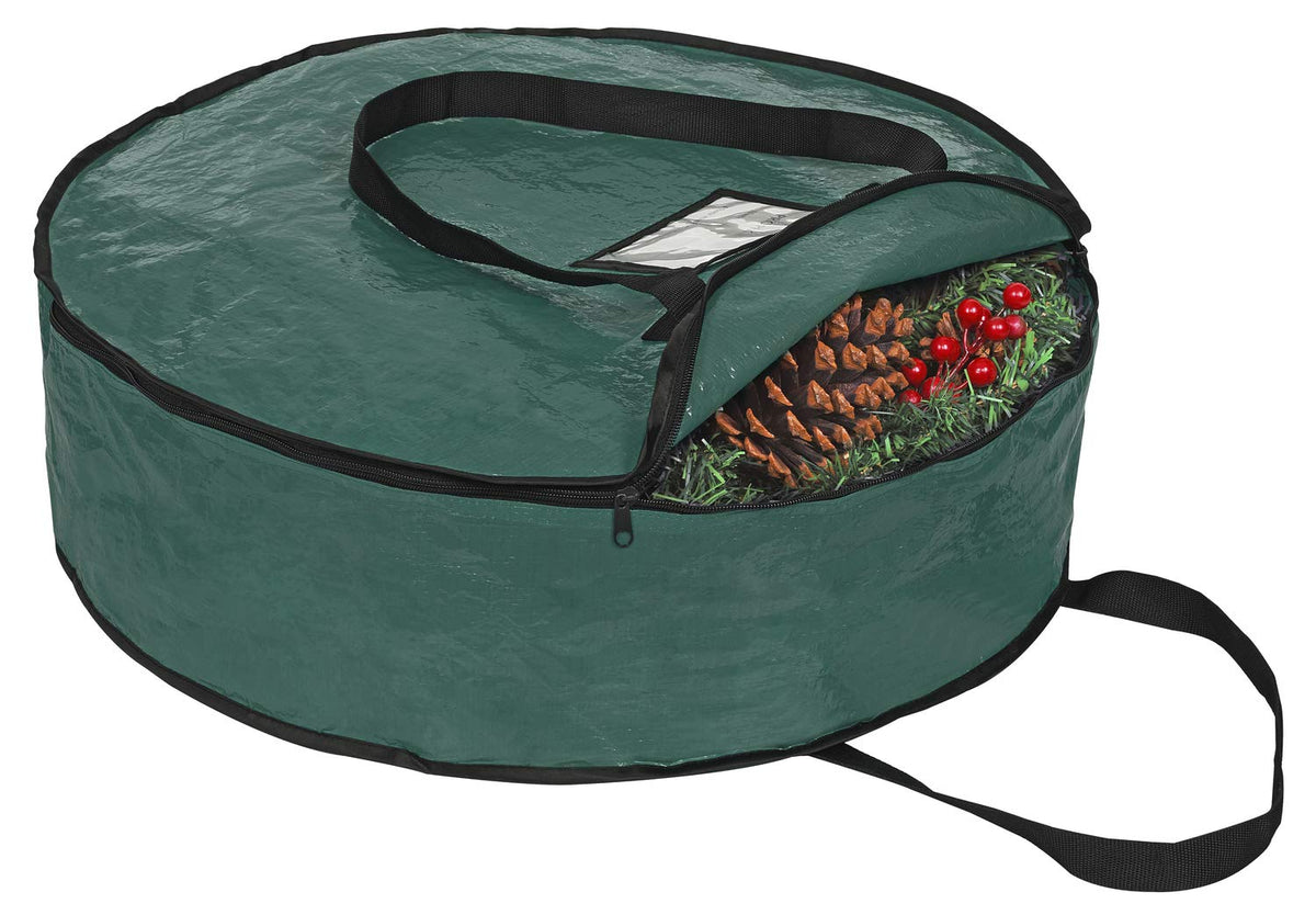 Propik Christmas Wreath Storage Bag 36 - Garland Holiday Container With Tear Resistant Material - Featuring Heavy Duty Handles A