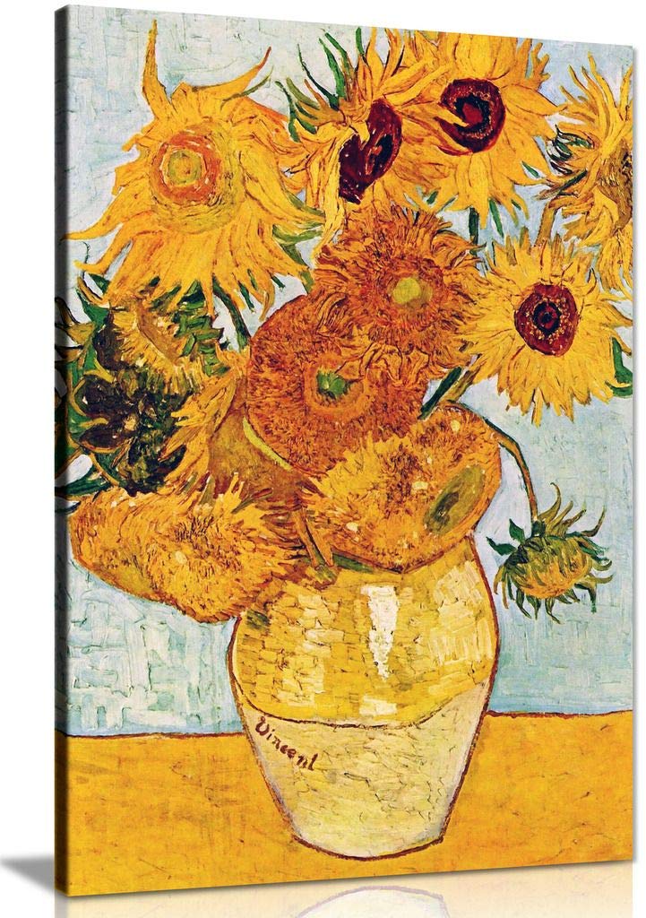 Van Gogh Sunflowers Canvas Wall Art Picture Print (30X20)