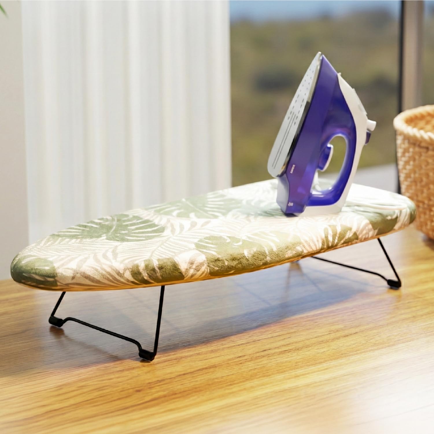 Lifelong Foldable Ironing Board With Sturdy Metal Stand, Portable & SpaceSaving Iron Board For Home Use, Durable AntiSlip Legs