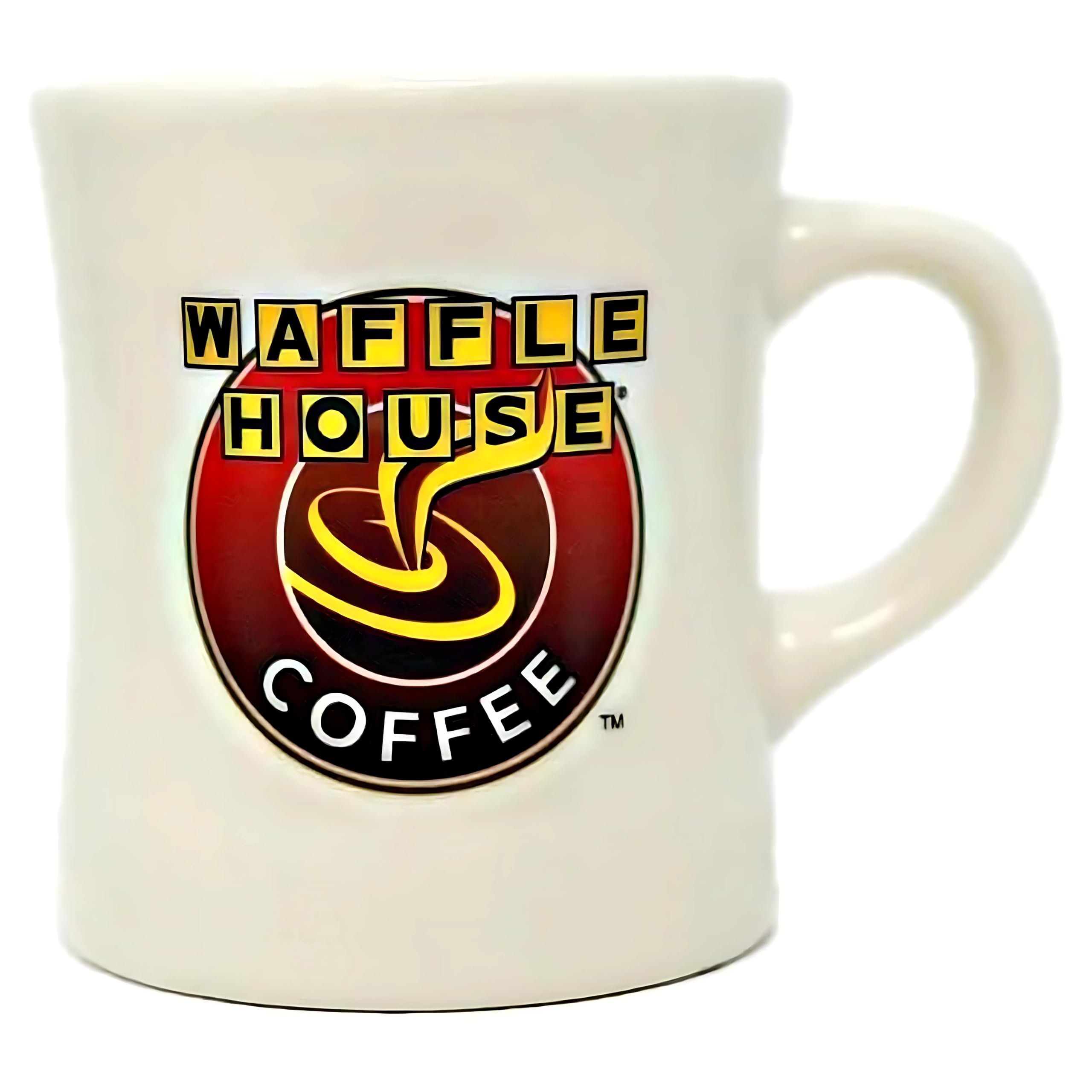 Waffle House Coffee Mug - Classic Diner-Style Ceramic Cup, 11oz - Iconic Yellow & Black Logo - Great Gift for Coffee Lovers & Fa