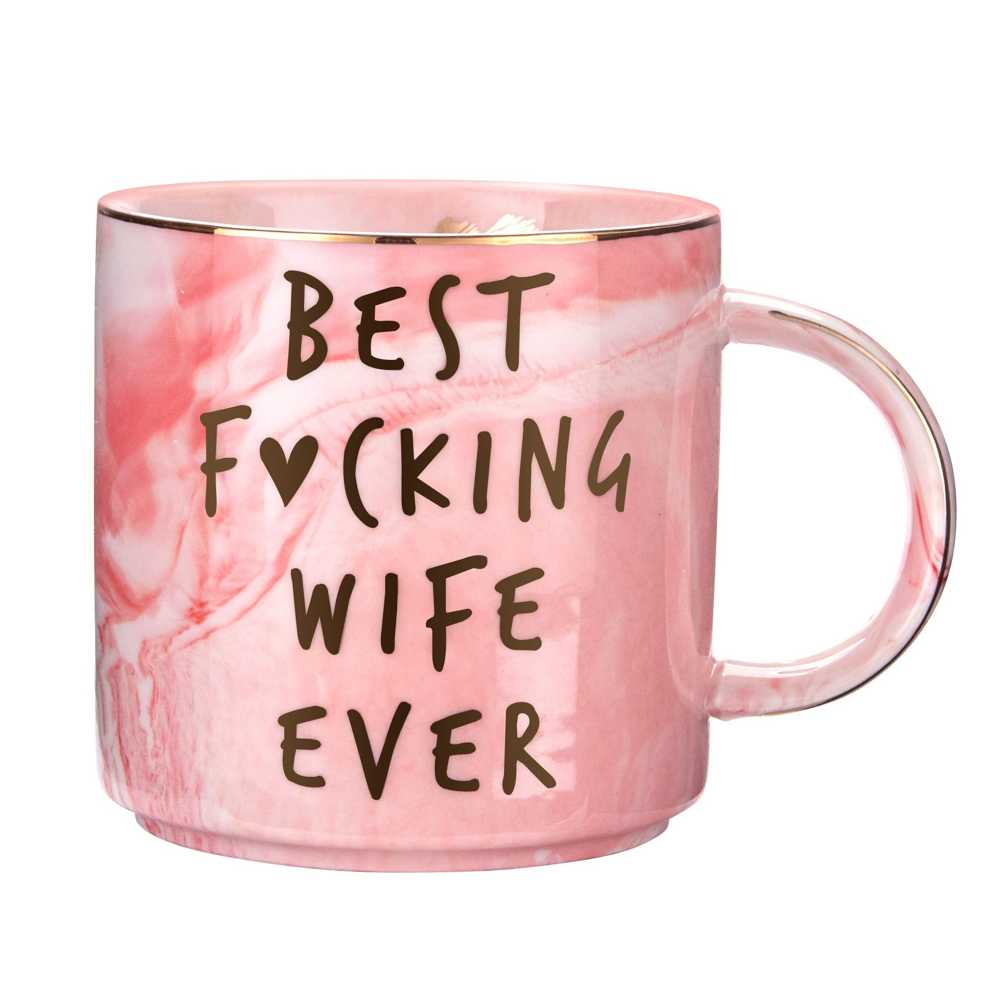 Hendson Wife Gifts For Birthday | Marble Ceramic Coffee Mug Cup | Anniversary, Christmas, Valentines, Mothers Day Gift Ideas For