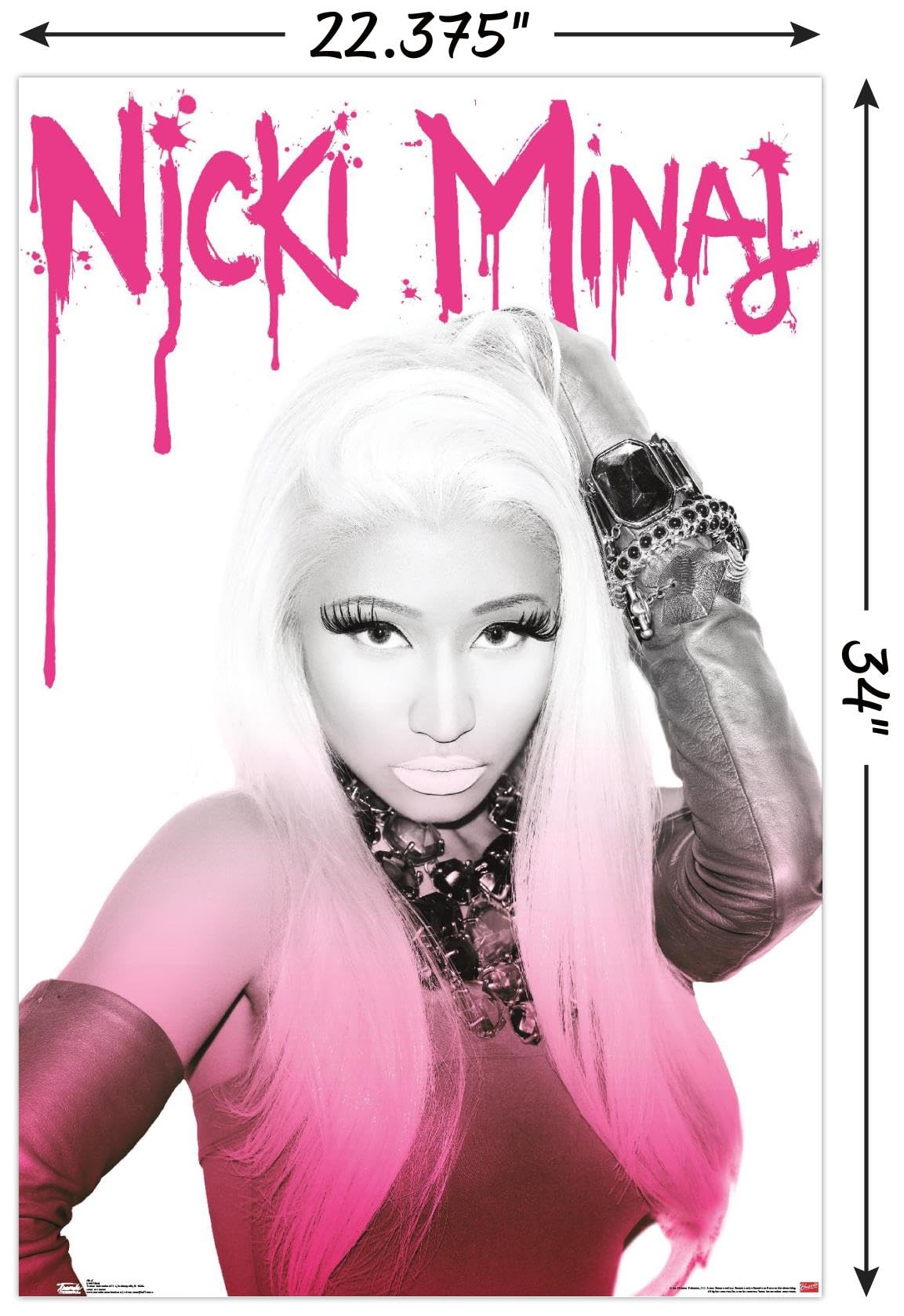 Trends International Nicki Minaj Wall Poster, 22.37'' X 34.00'', Unframed Version