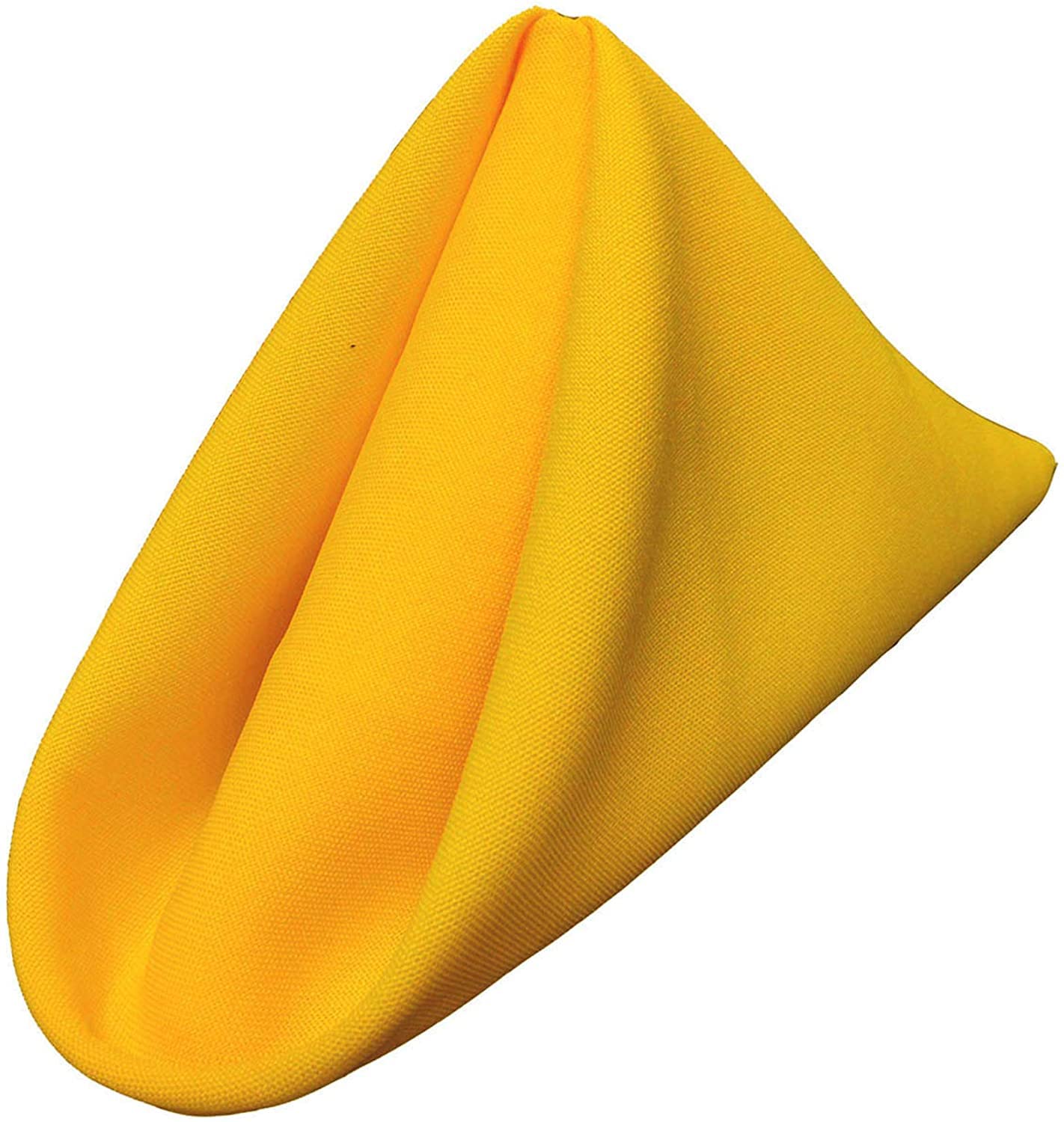 LA Linen Pack-10 Polyester Poplin Napkin 18 by 18-Inch  Dark Yellow
