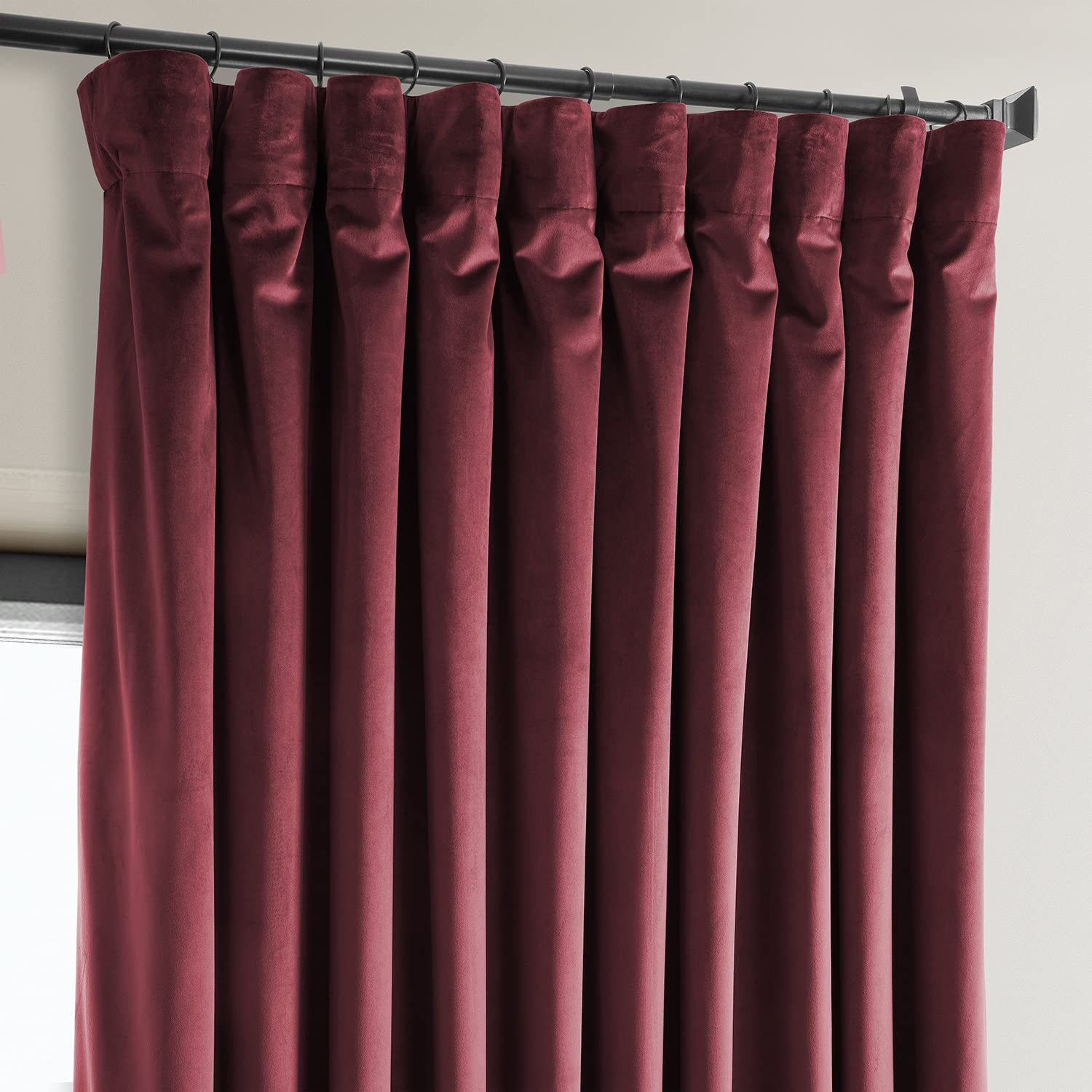 Hpd Half Price Drapes Heritage Plush Velvet Extrawide Curtains For Bedroom  Living Room 100 X 120, Vpyc-179758-120-Dw (1 Panel)