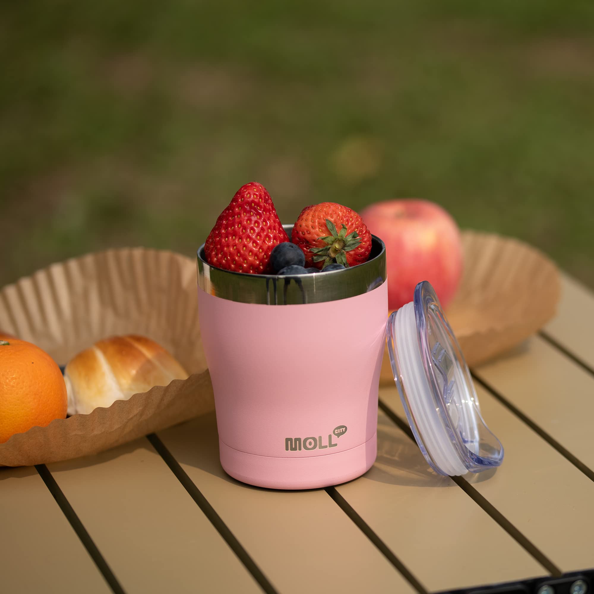 Mollcity Kids Tumbler With Straw-9 Oz Stainless Steel Double Wall Vacuum Insulated Tumbler Cup With Leak-Proof Lid, Sweat-Free (