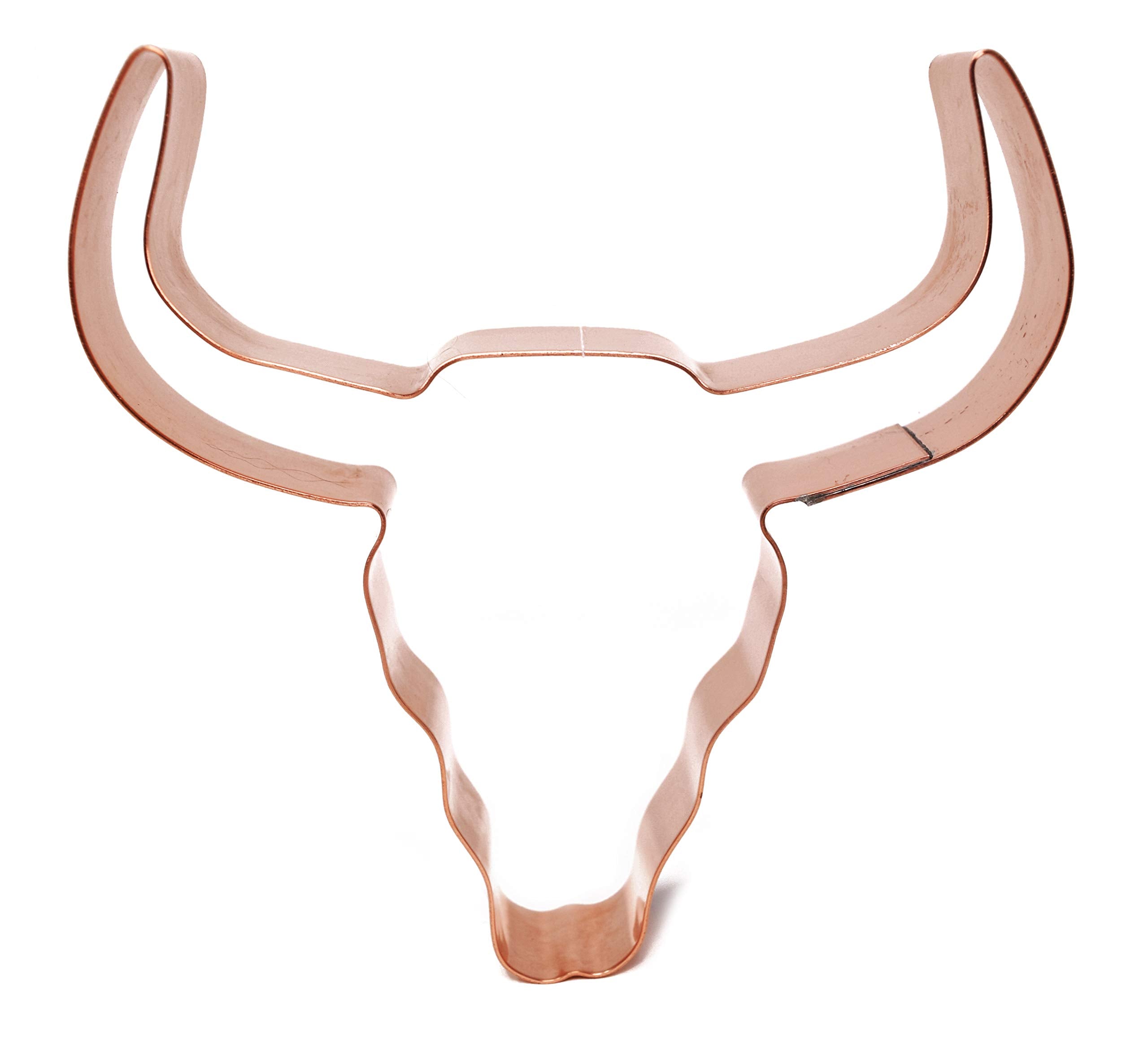 Steer Skull Copper Western Cookie Cutter