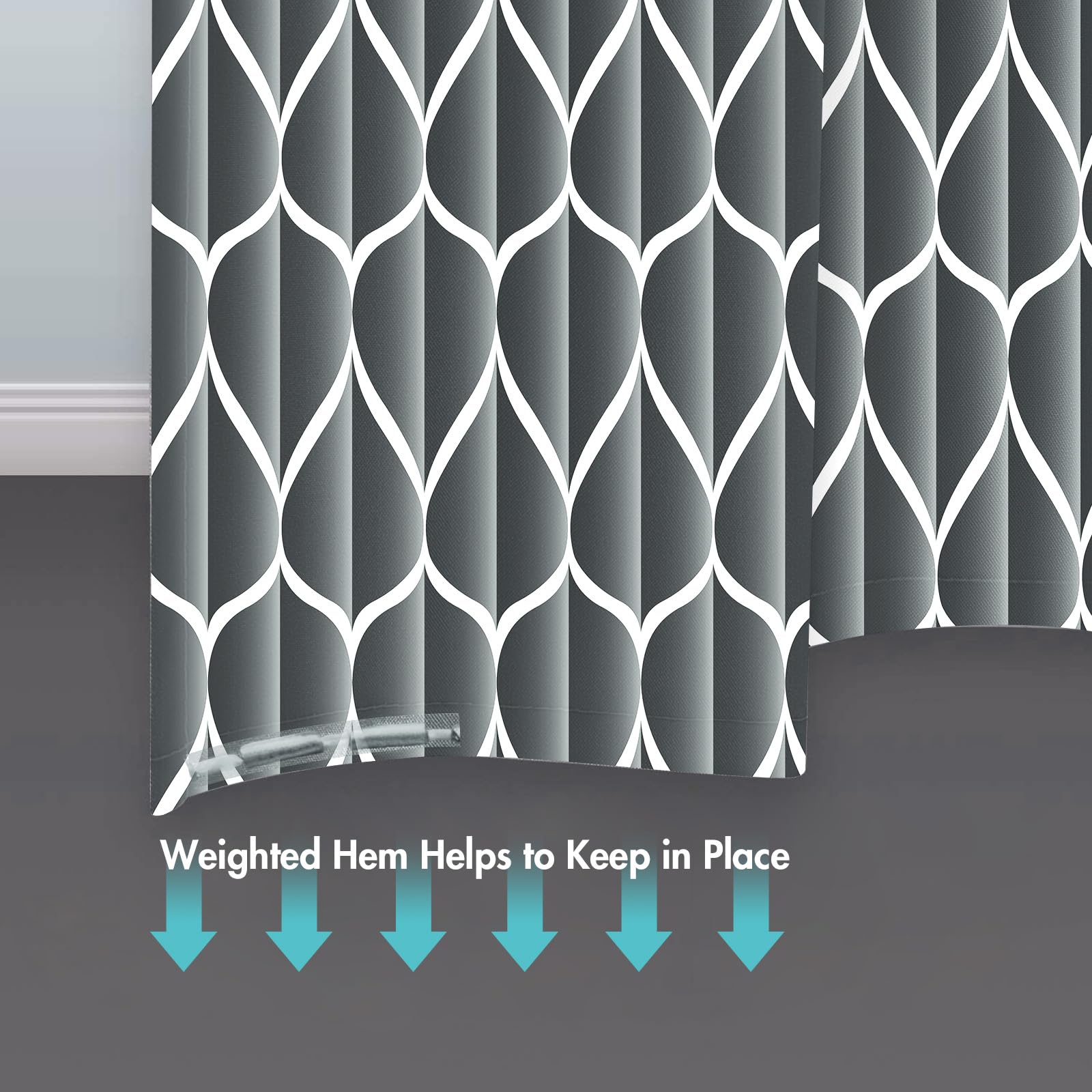 Gelbchu Dark Grey 72 X 72 Inch Cloth Shower Curtain, Waterproof Design And Polyester, Quick-Drying, Heavy Duty Shower Curtains S