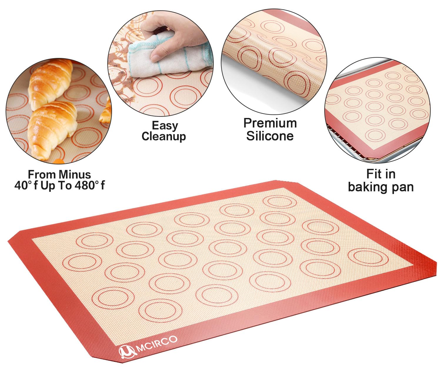 Stainless Steel Baking Sheet Tray Cooling Rack With Silicone Baking Mat Set, Cookie Pan With Cooling Rack, Set Of 6 (2 Sheets +