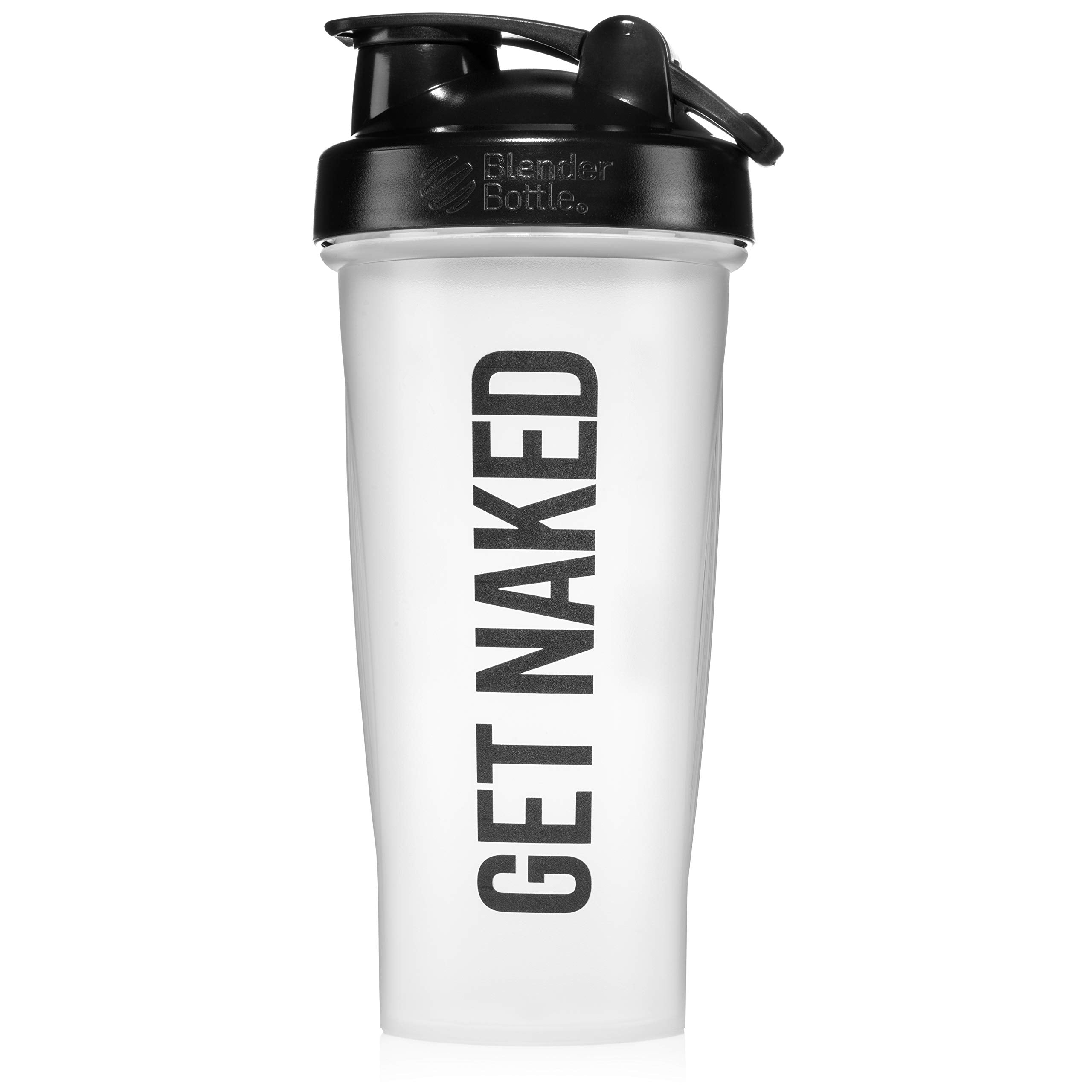 Naked Get Shaker Bottle With Blender Ball - 28Oz (Clear)