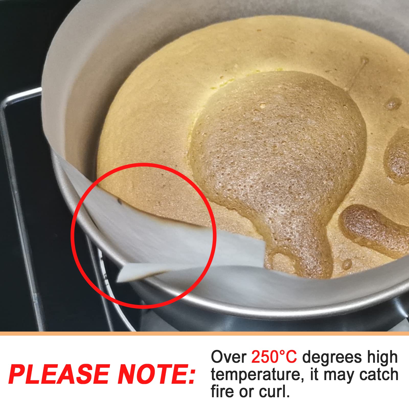 Wexpw Cake Pan Side Liners, 4In X 164Ft Parchment Paper Strips For Cake Pan Circles,Baking Parchment Paper Side Liner Roll, Whit