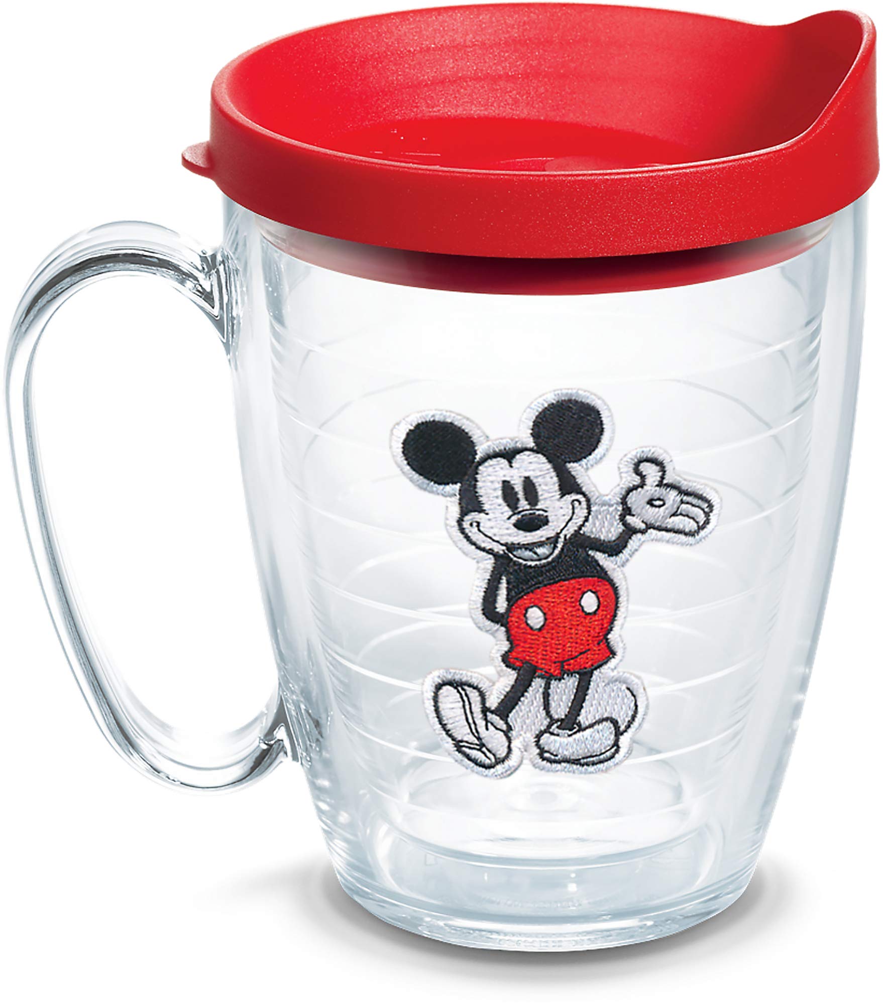Tervis Disney  Original Mickey Made in USA Double Walled Insulated Tumbler Cup Keeps Drinks Cold & Hot, 16oz Mug, Classic