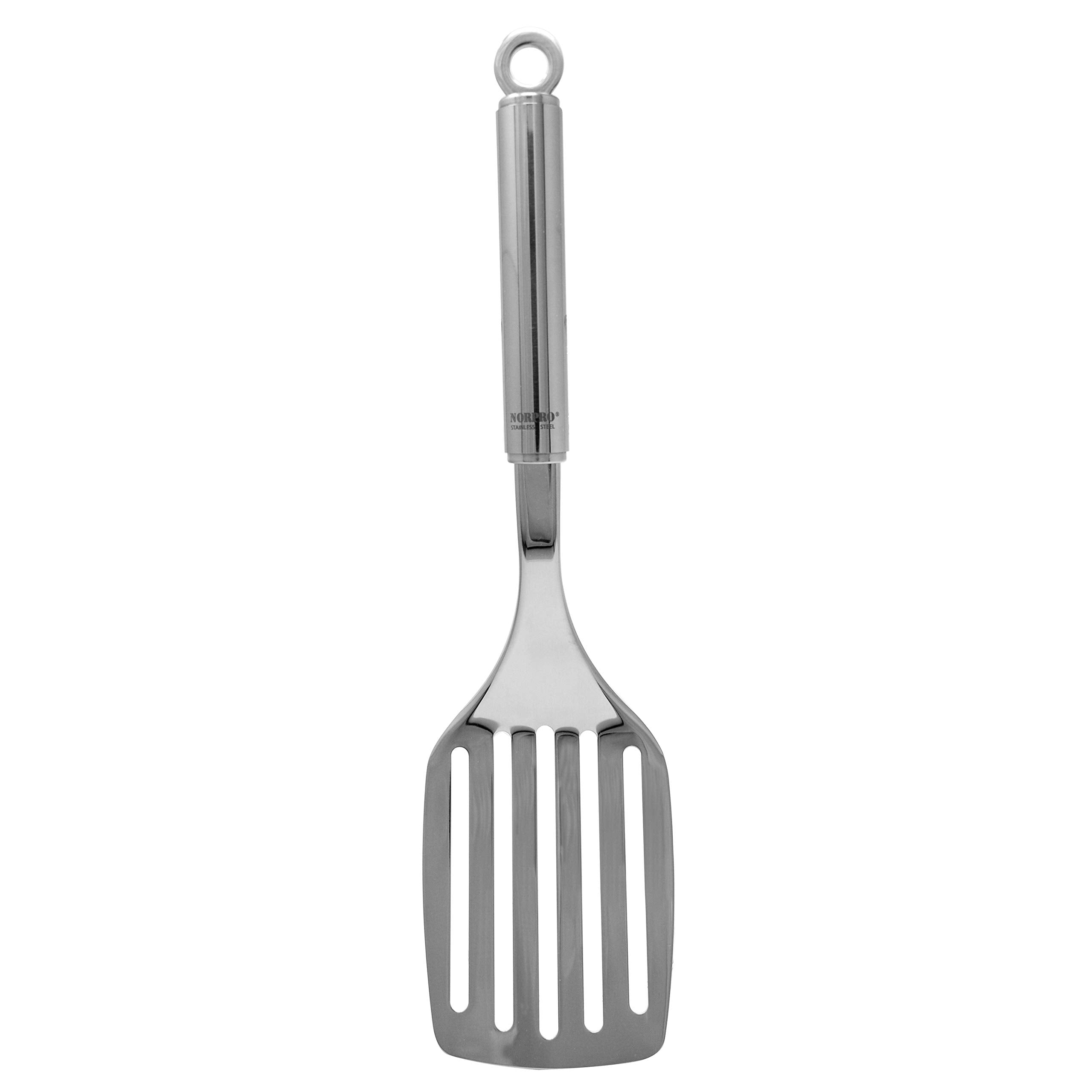 Norpro, Silver Stainless Steel Slotted Spatula, 12-Inch