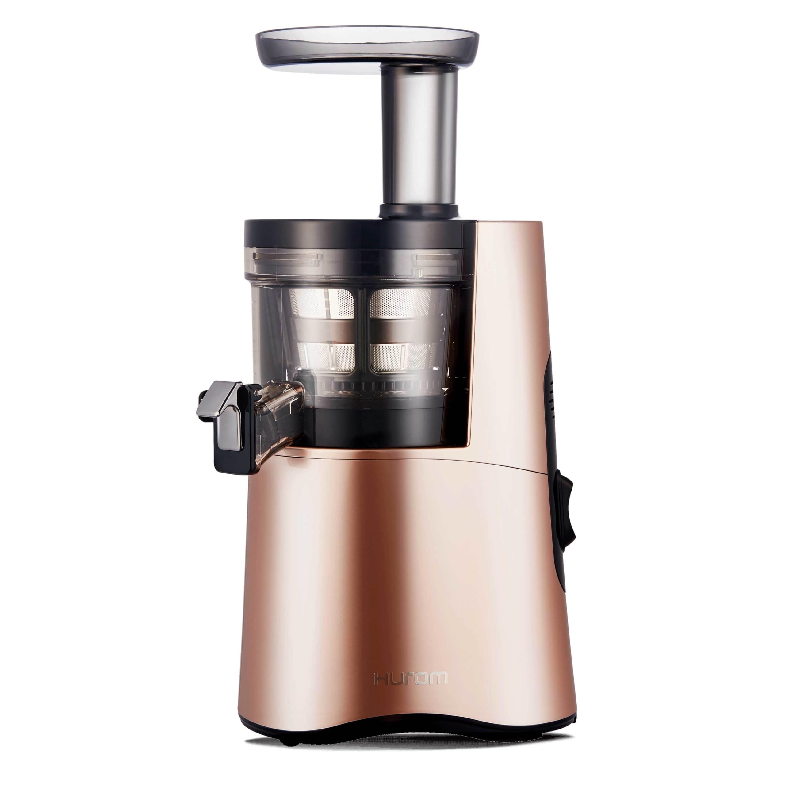 Hurom H-AA Cold Press Juicer Machine, Easy to Clean Masticating Slow Juicer, Coarse Strainer, Adjustable Lever, Minimal Juice Pu