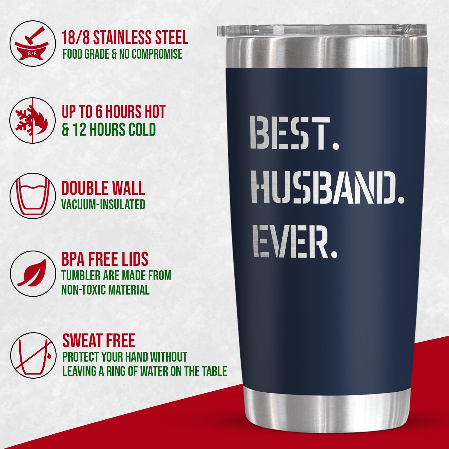 Valentines Gifts For Husband - Father 'S Day, Anniversary Wedding, Birthday, Christmas, I Love You, Couple Gifts For Him Husband