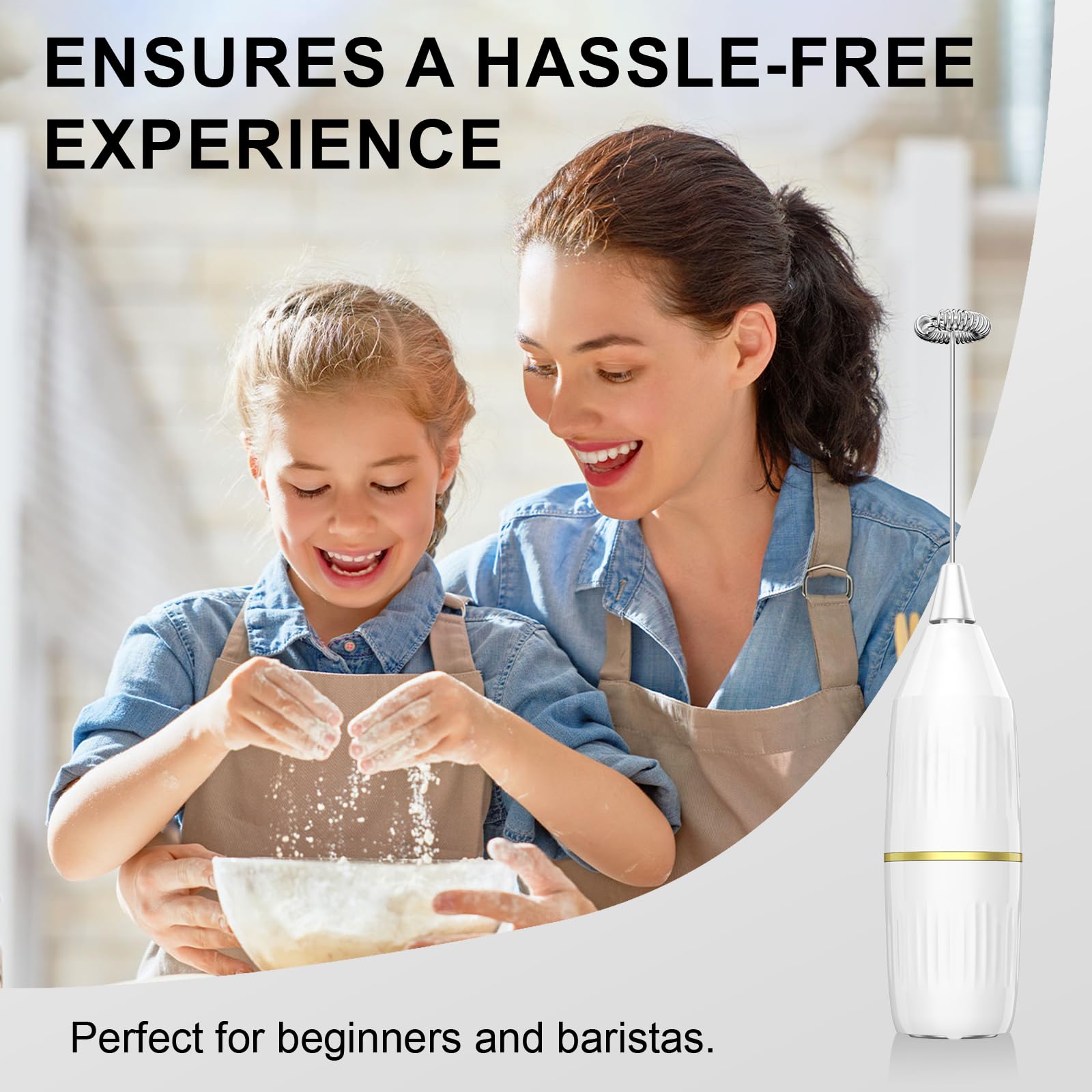 2 Pack Milk Frother, Mini Milk Frother Handheld,Drink Mixer Handheld For Coffee Bar Accessories, Latte, Cappuccino, Frappe, Matc